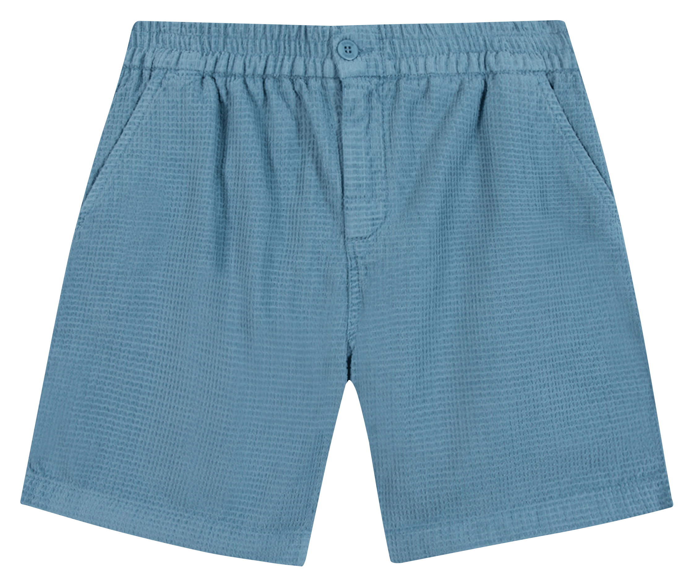 Short droit en coton FAGUO Bleu