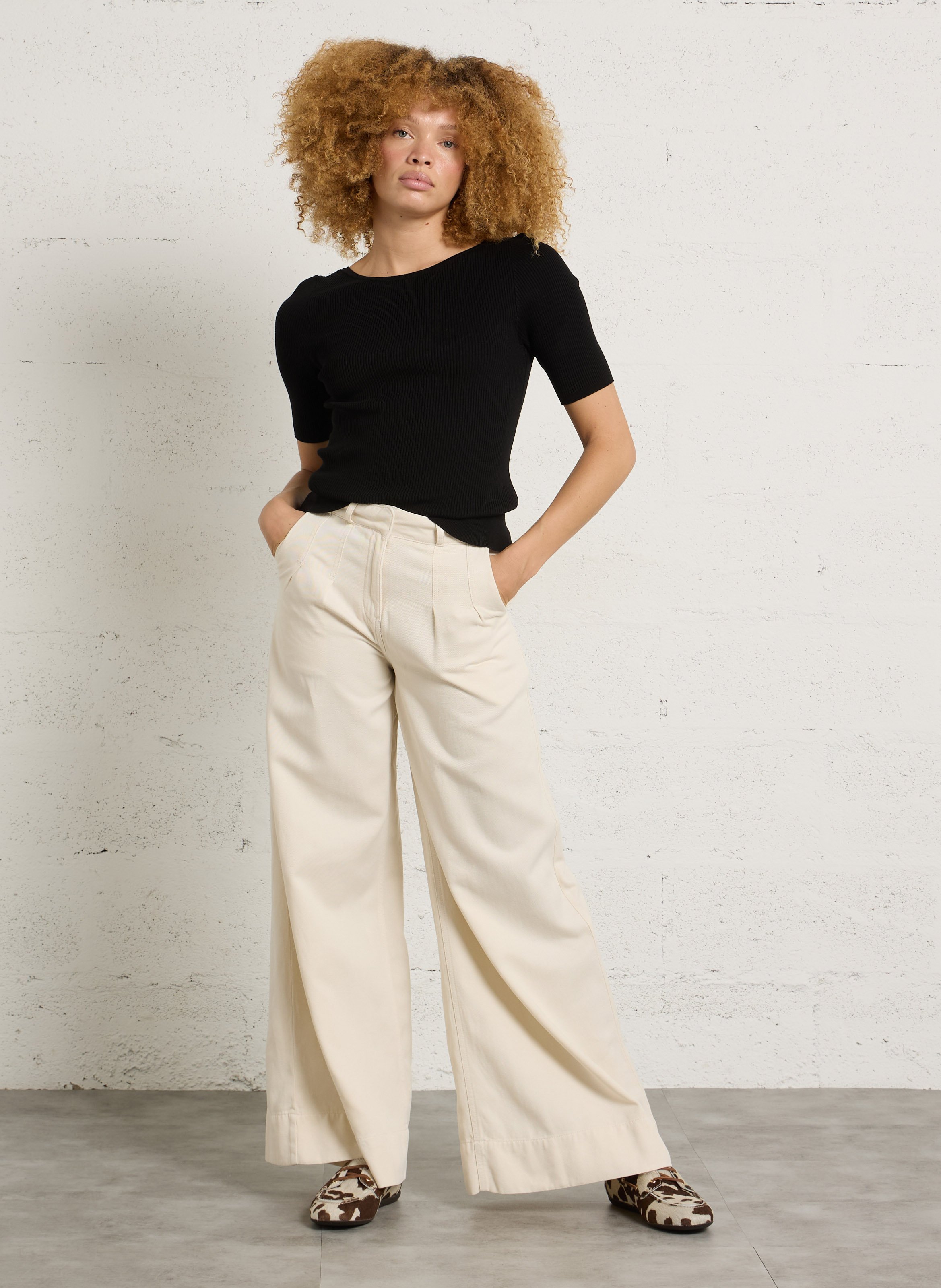 Chaussures bateau en cuir pony imprimé BOBBIES Multicolore