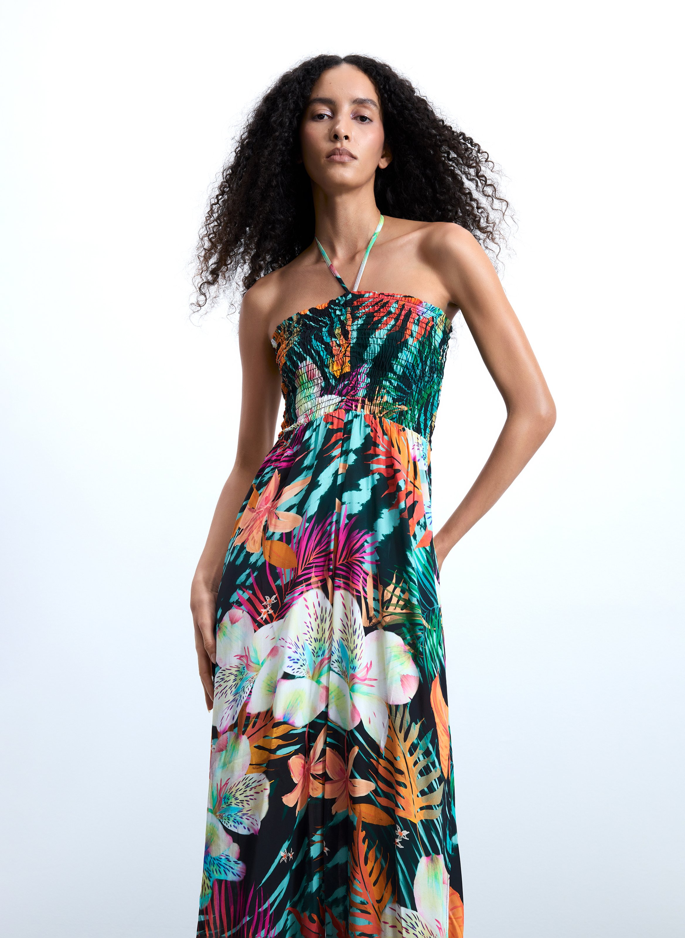 Combinaison imprimée large DESIGUAL Noir