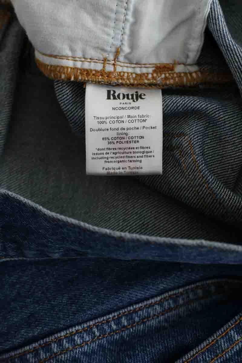 Straight cotton-blend pants ROUJE - Seconde Main Blue