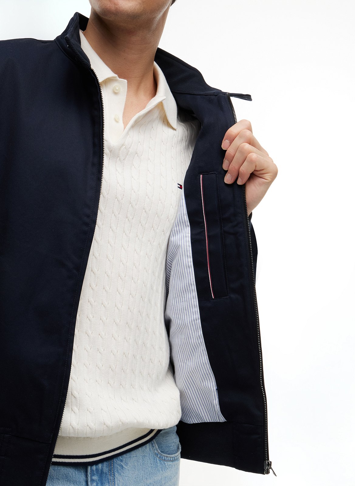 Baumwollblouson TOMMY HILFIGER Blau