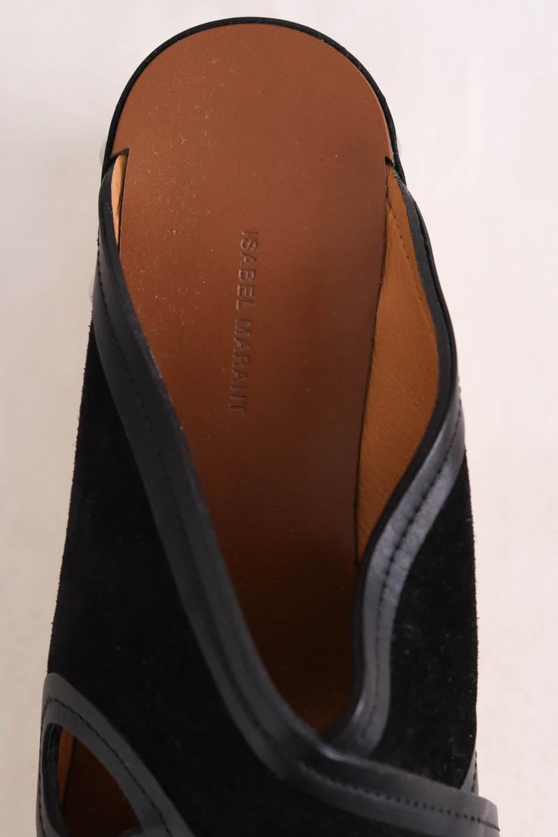 Faux leather sandals ISABEL MARANT - Seconde Main Black