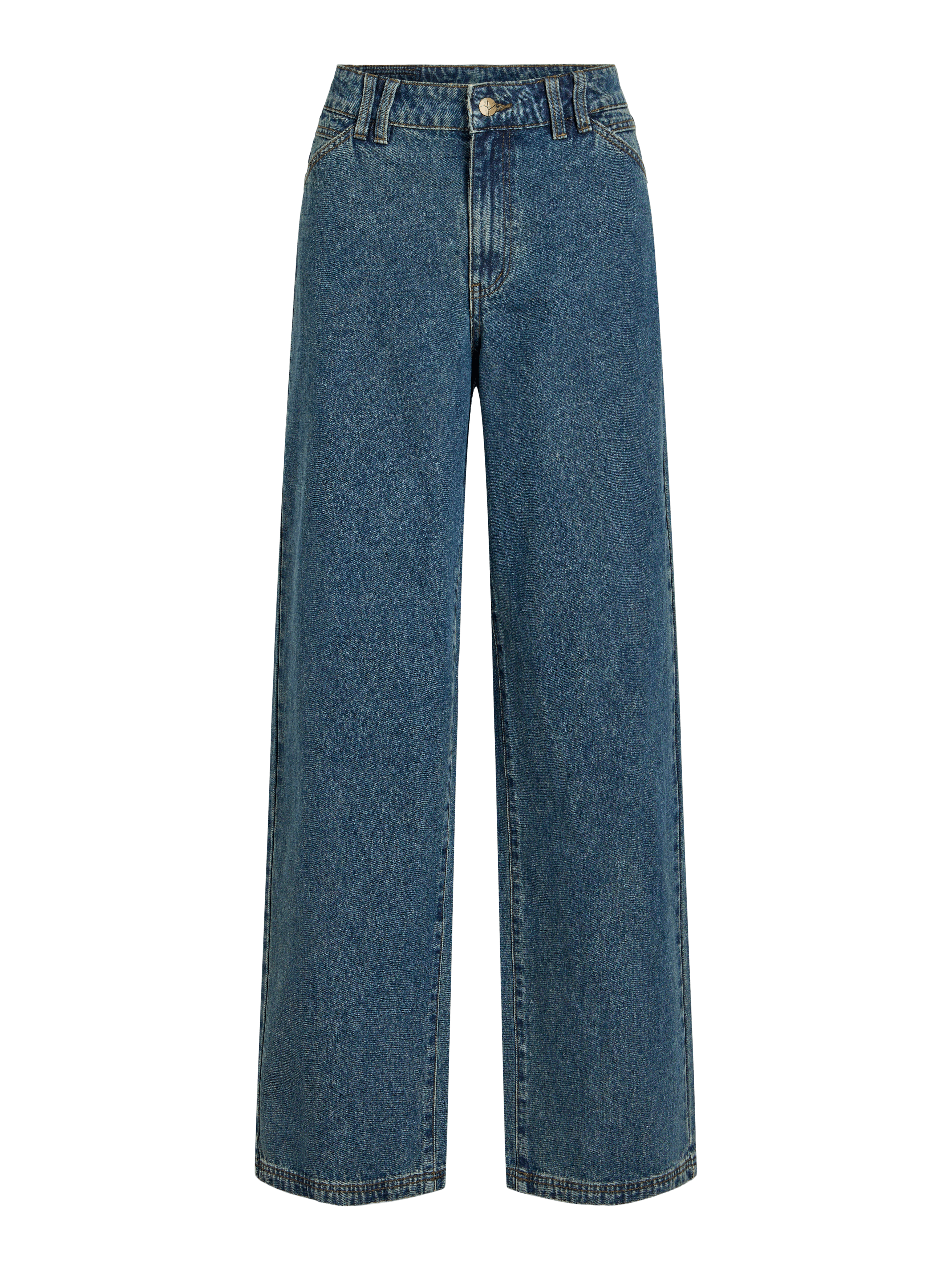 Jean taille haute large ROUGE EDIT Bleu