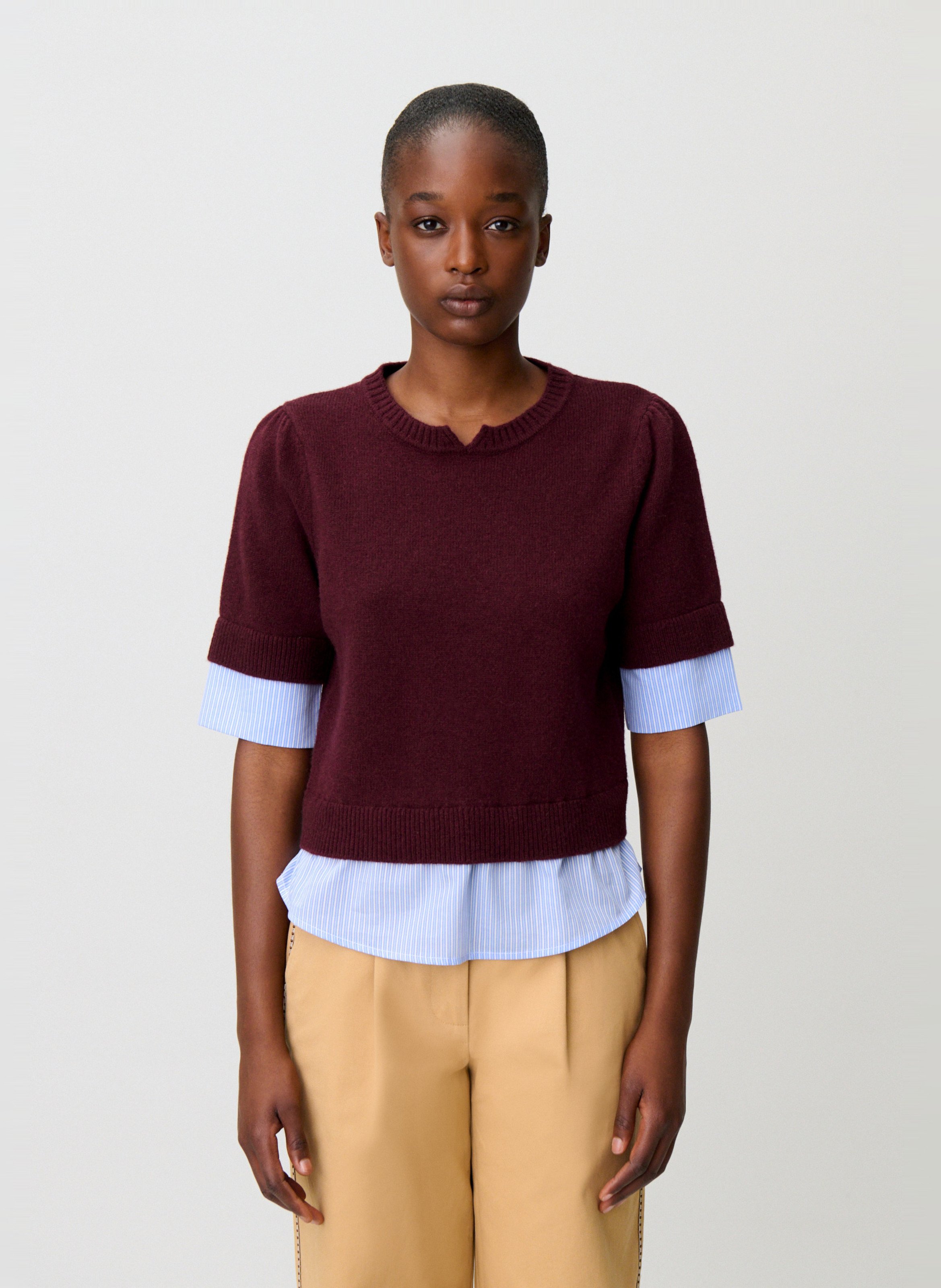 Gerade geschnittener Wollpullover CLAUDIE PIERLOT