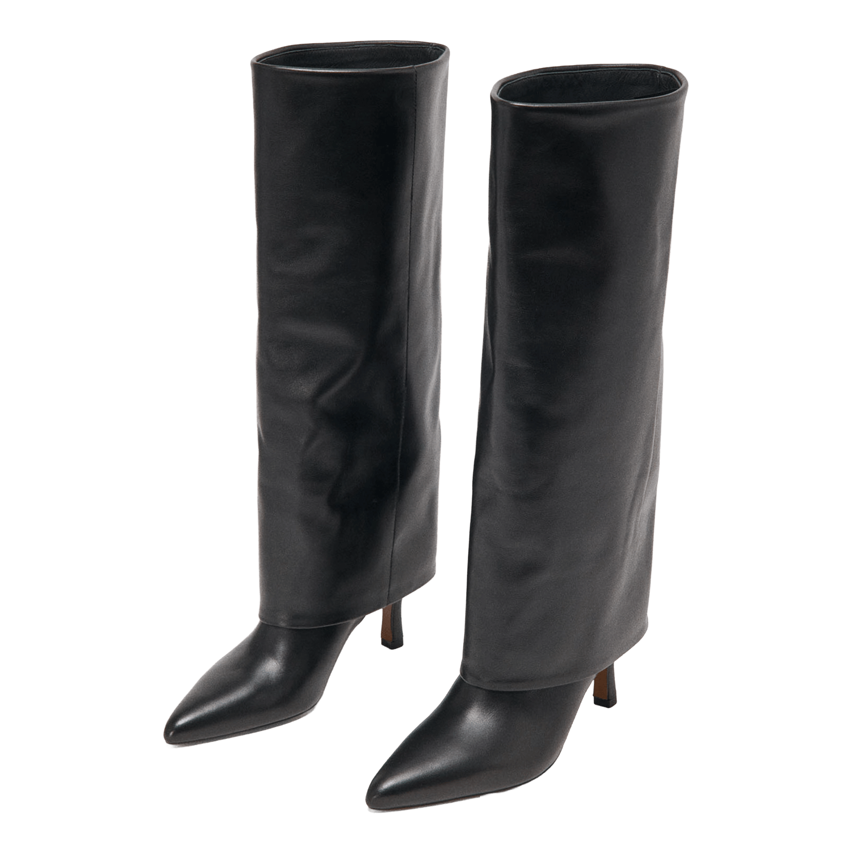 Bottes en cuir MAJE Noir