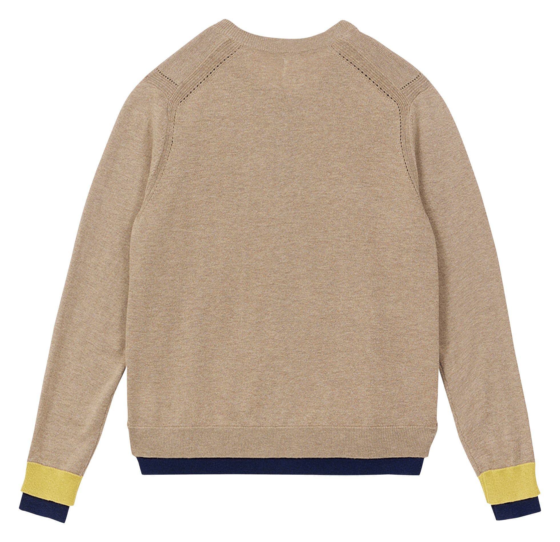 Cardigan droit col rond uni A.P Beige