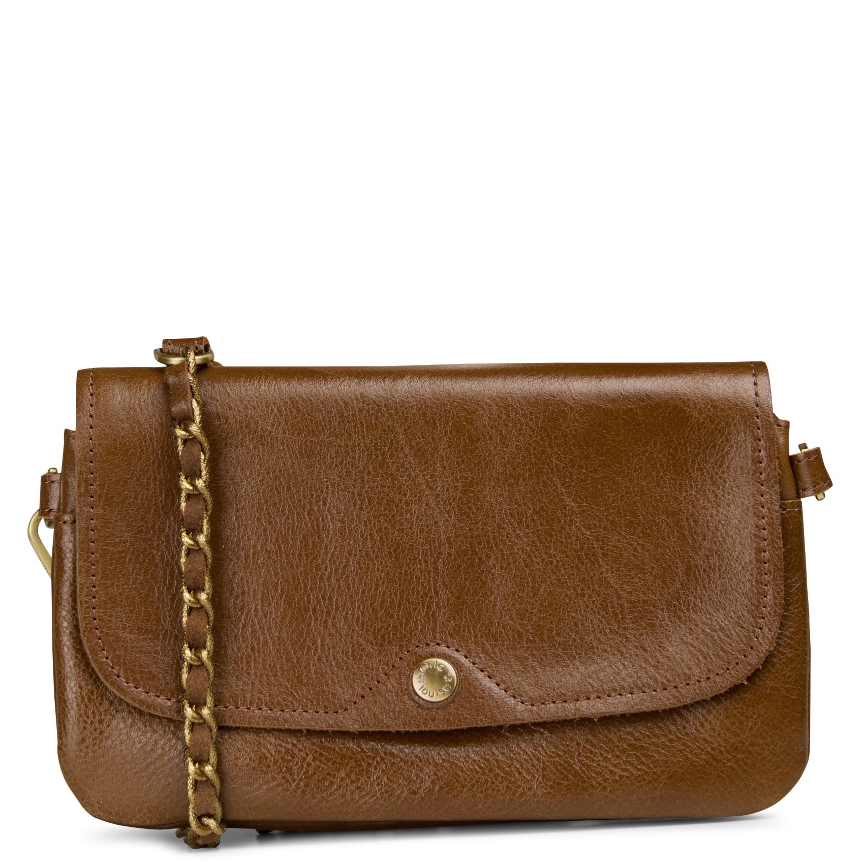 Umhängetasche aus Leder MILA LOUISE Beige