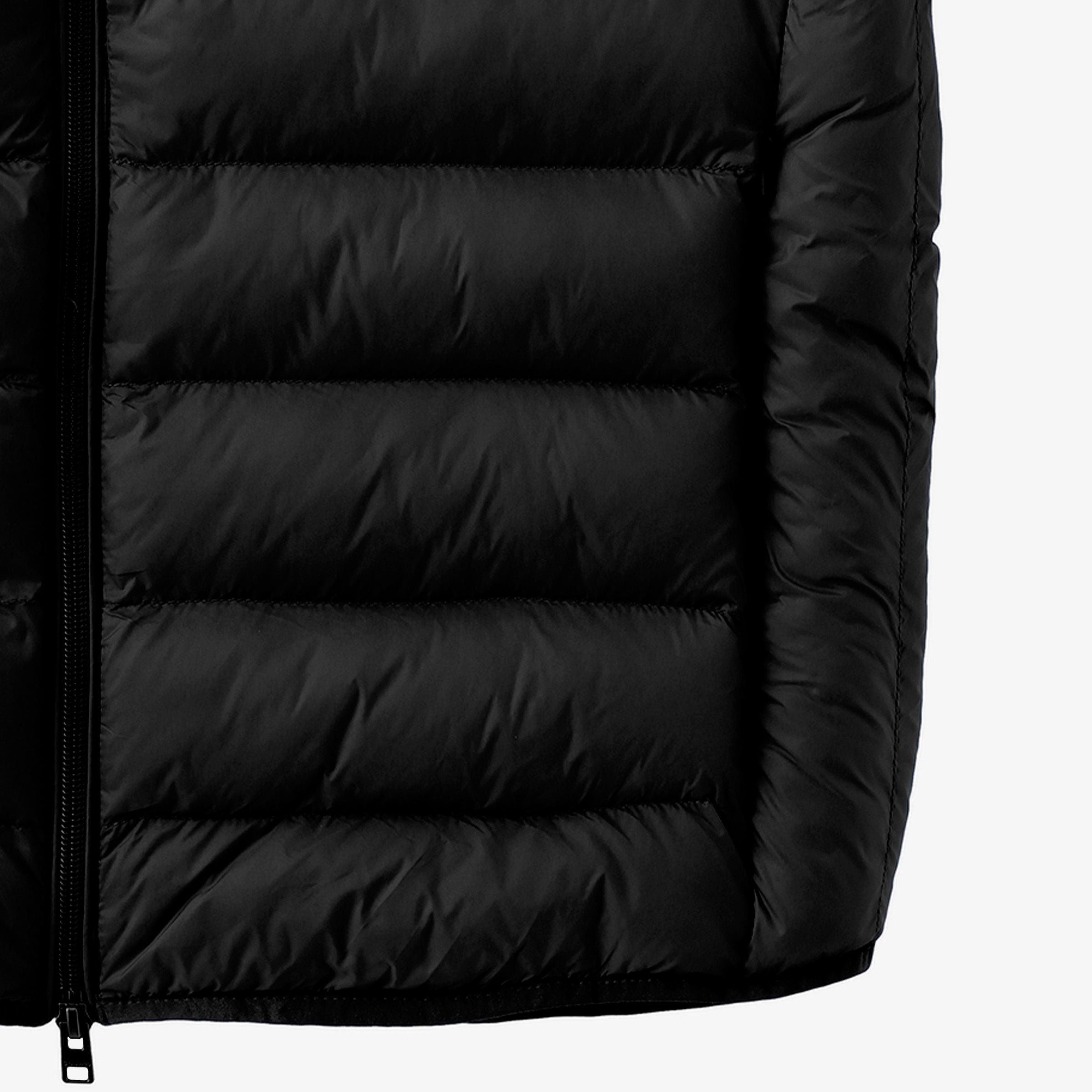 Black sleeveless puffer jacket SERGE BLANCO Black