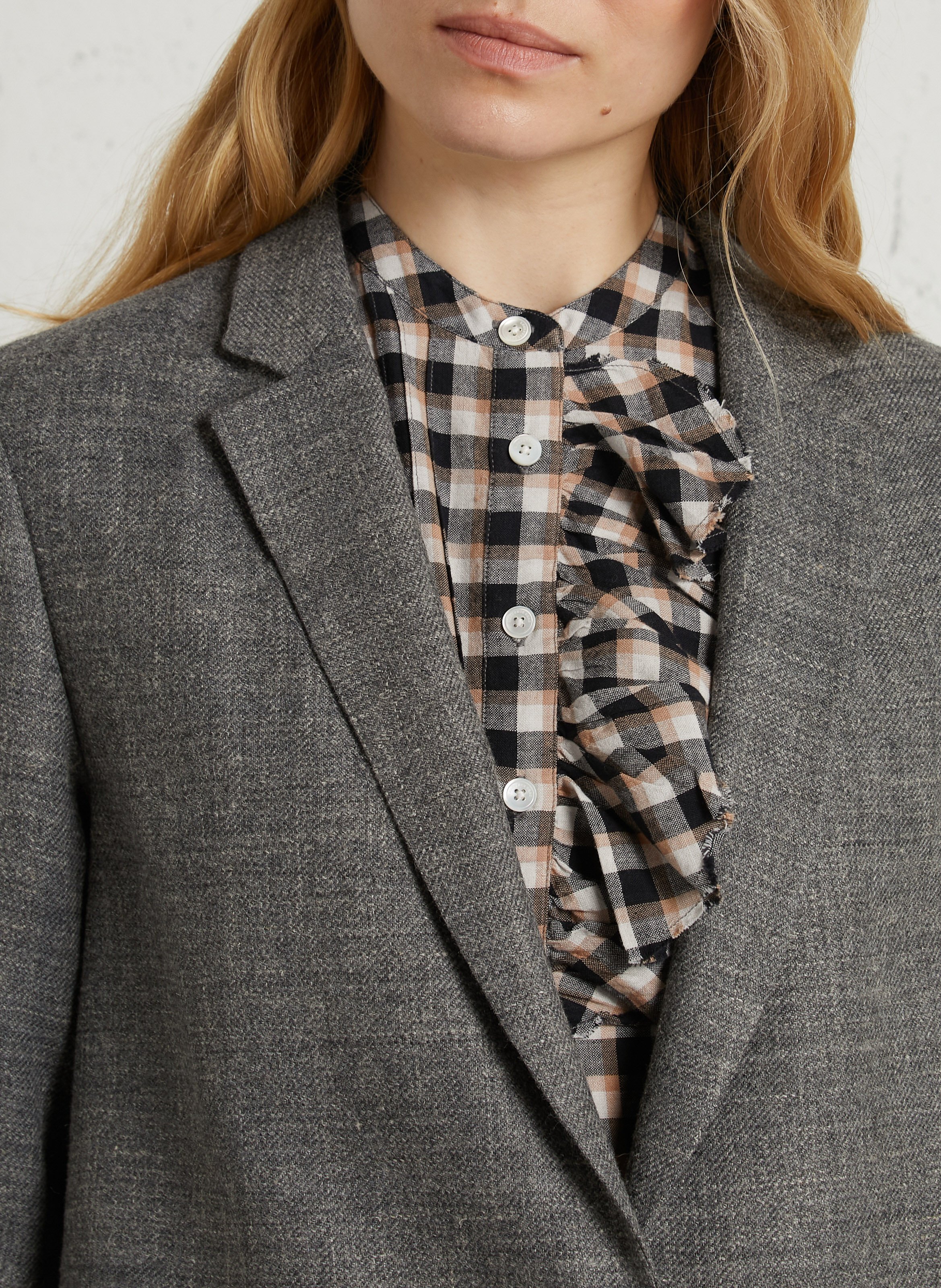 Veste tailleur droite unie DIEGA Gris