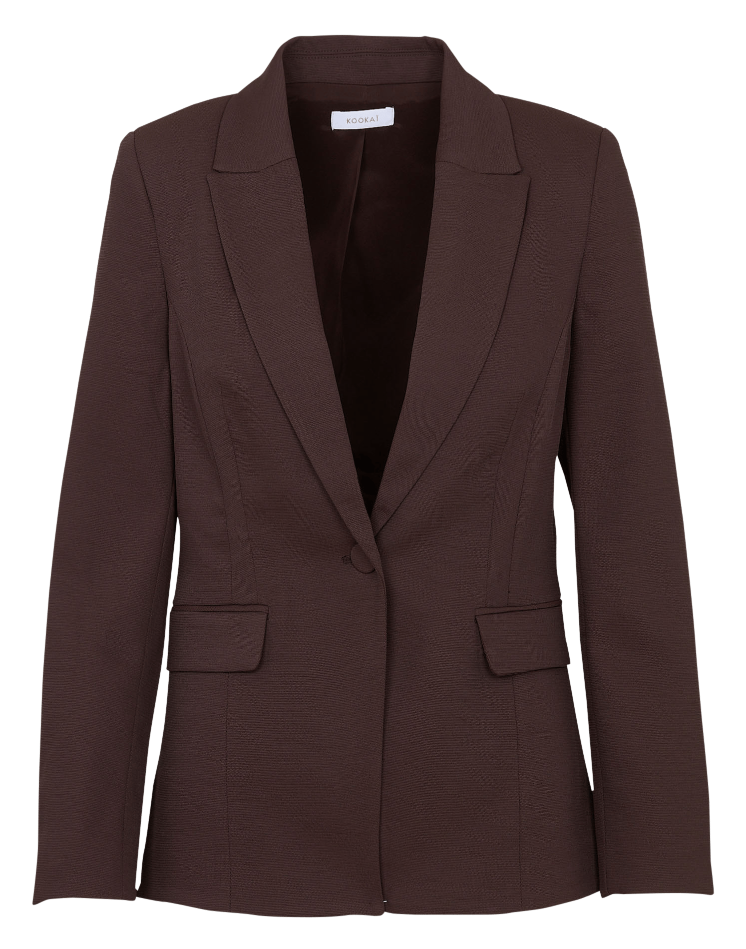 Veste ajustée col tailleur  KOOKAI Marron