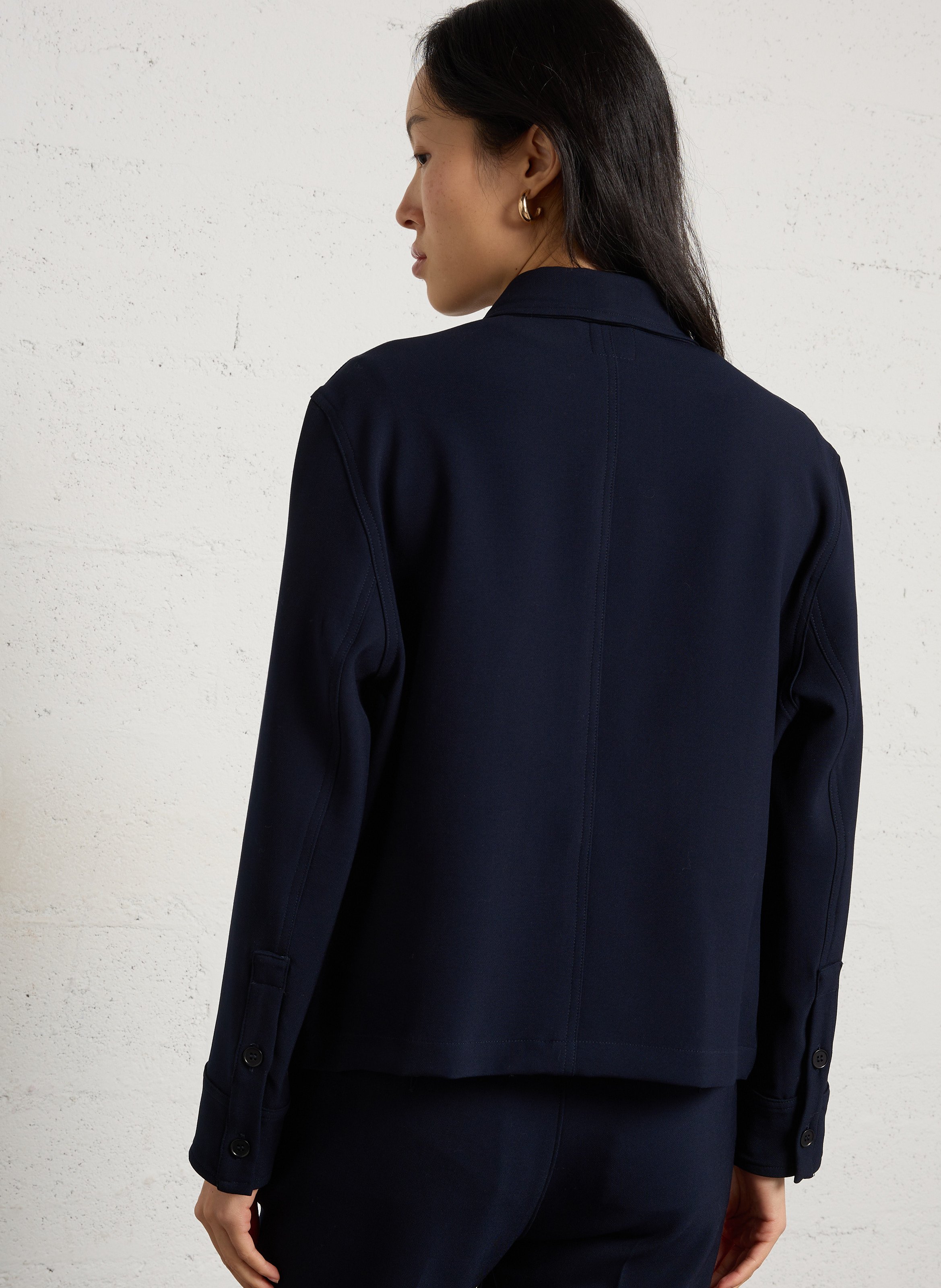 Gerade geschnittene Jacke mit klassischem Kragen BENSIMON Blau