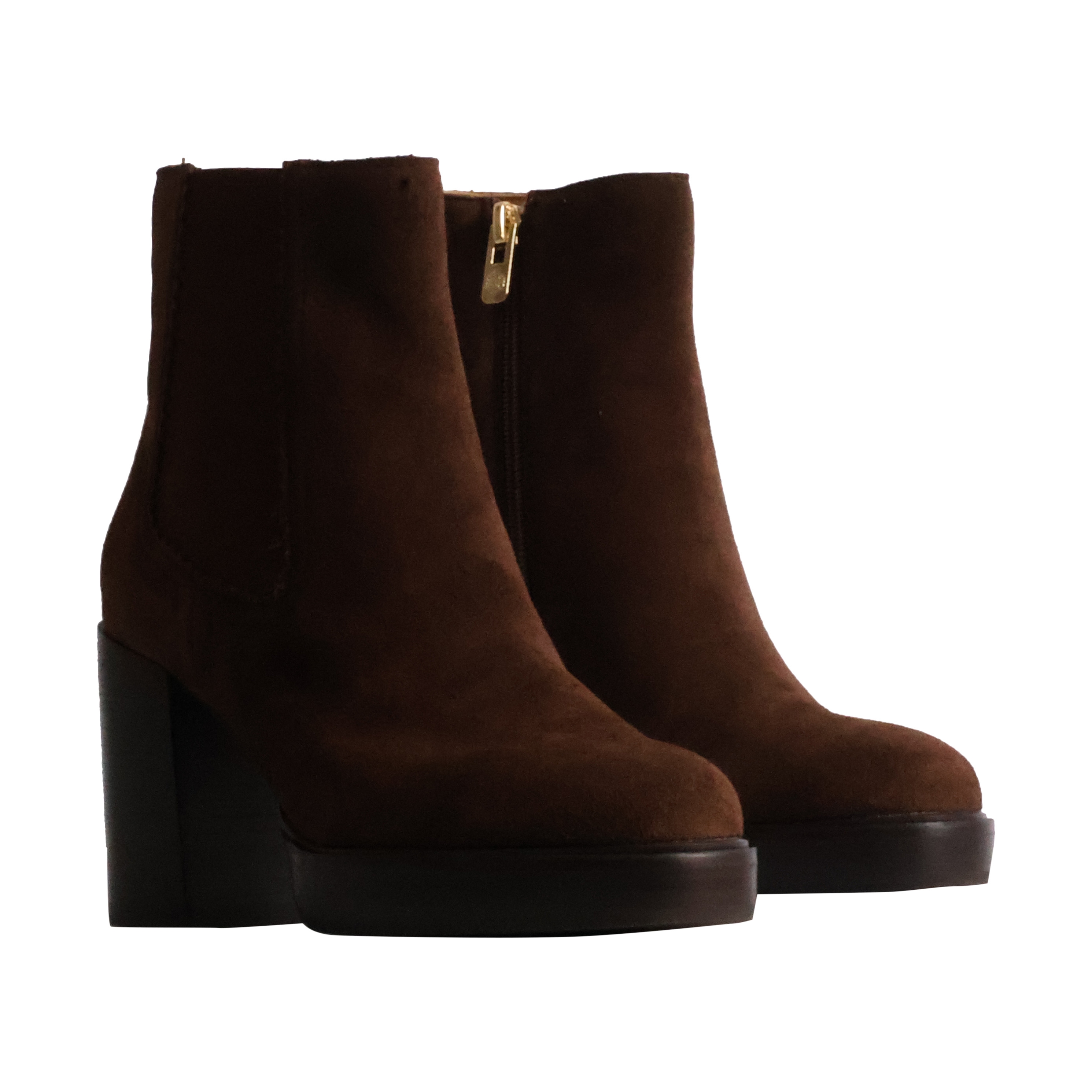 Fabienne leather ankle boots EMILIE KARSTON Brown