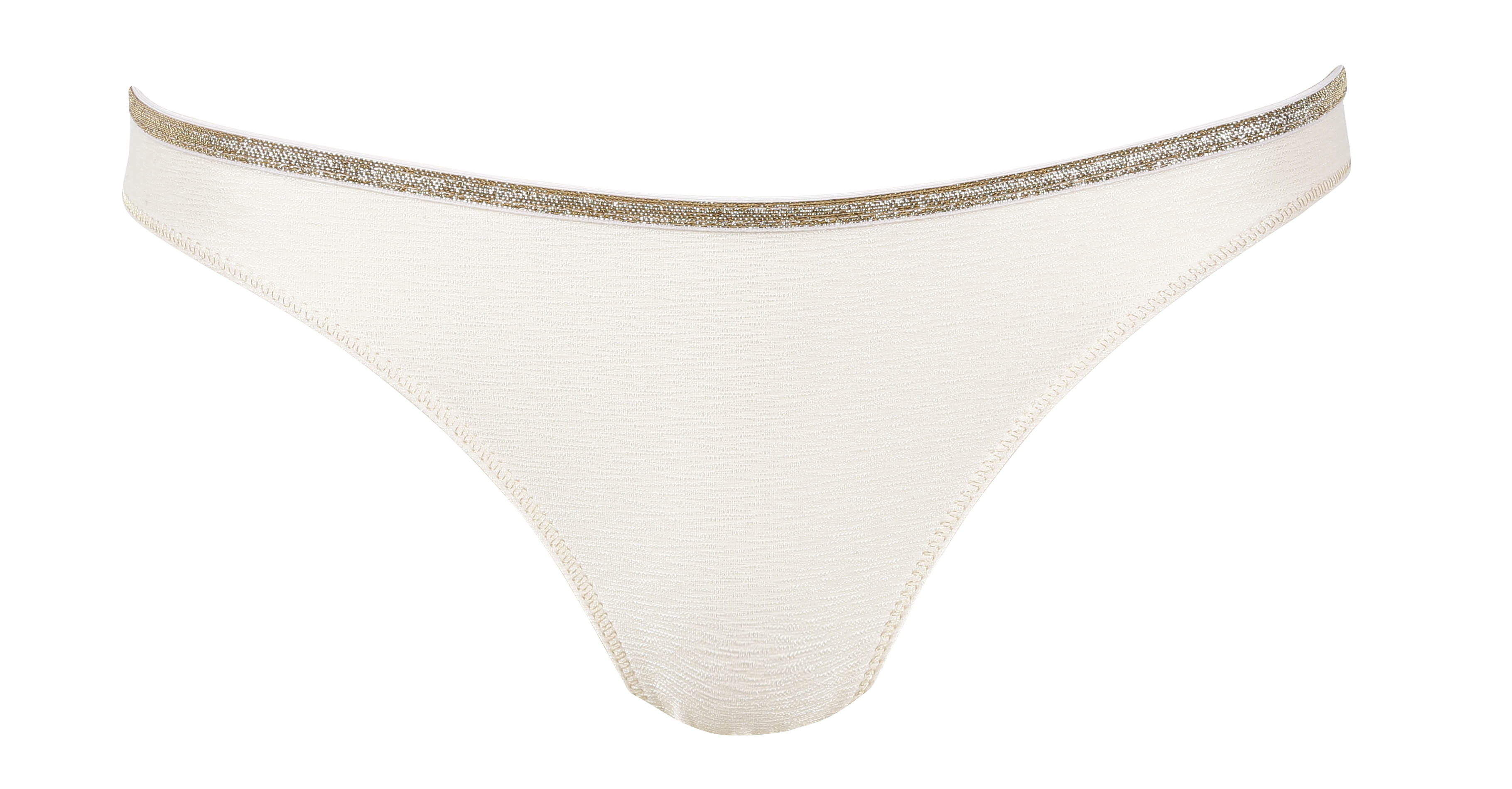 Low-waisted panties with lurex detailing LA NOUVELLE Beige
