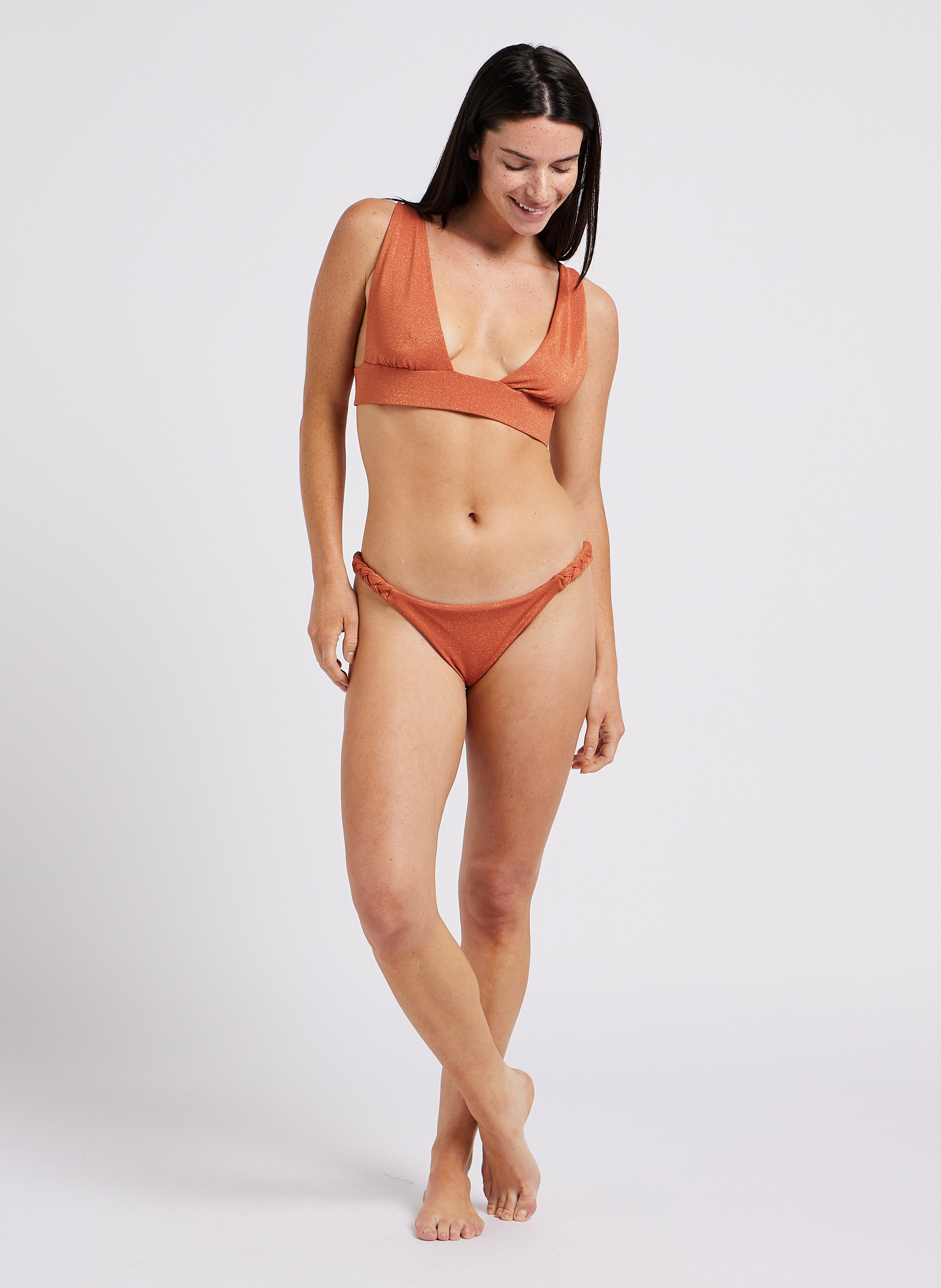 Bikinihose mit niedrigem Bund KHAVEN Orange