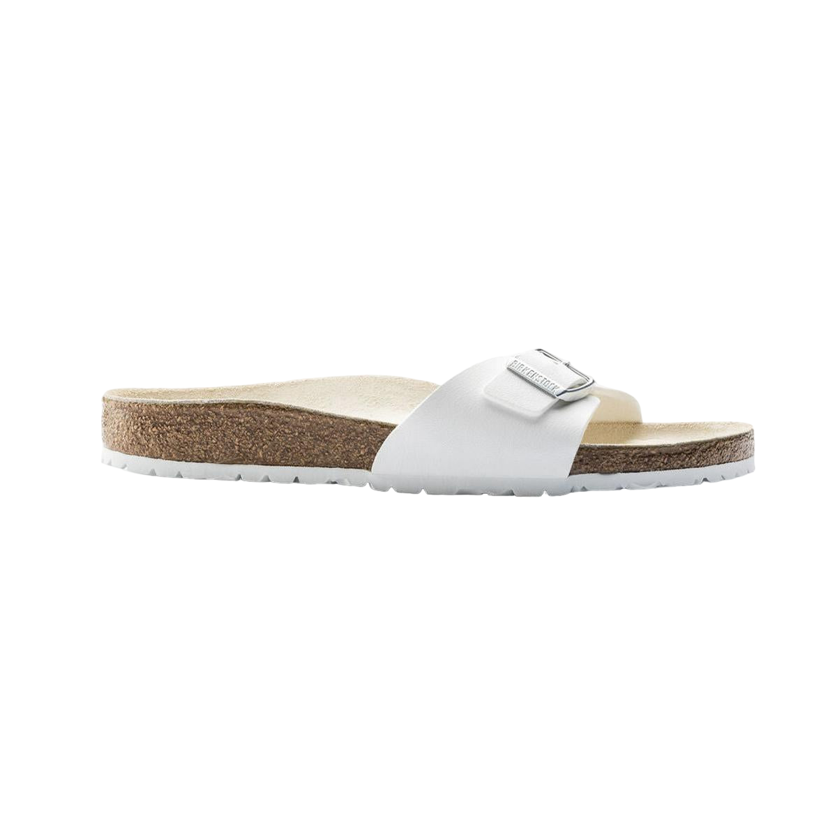 Faux leather sandals BIRKENSTOCK White