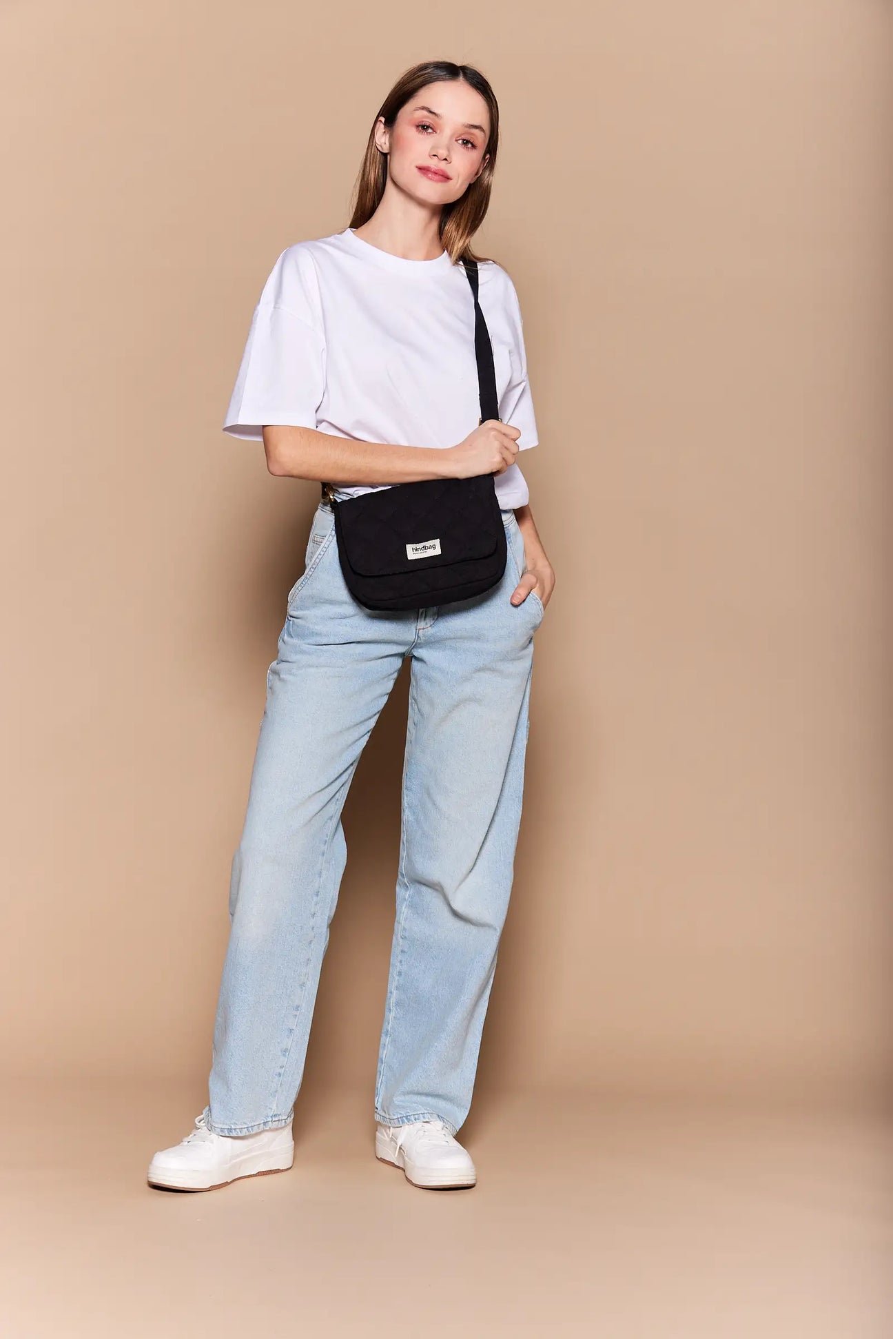 Cotton handbag HINDBAG Black