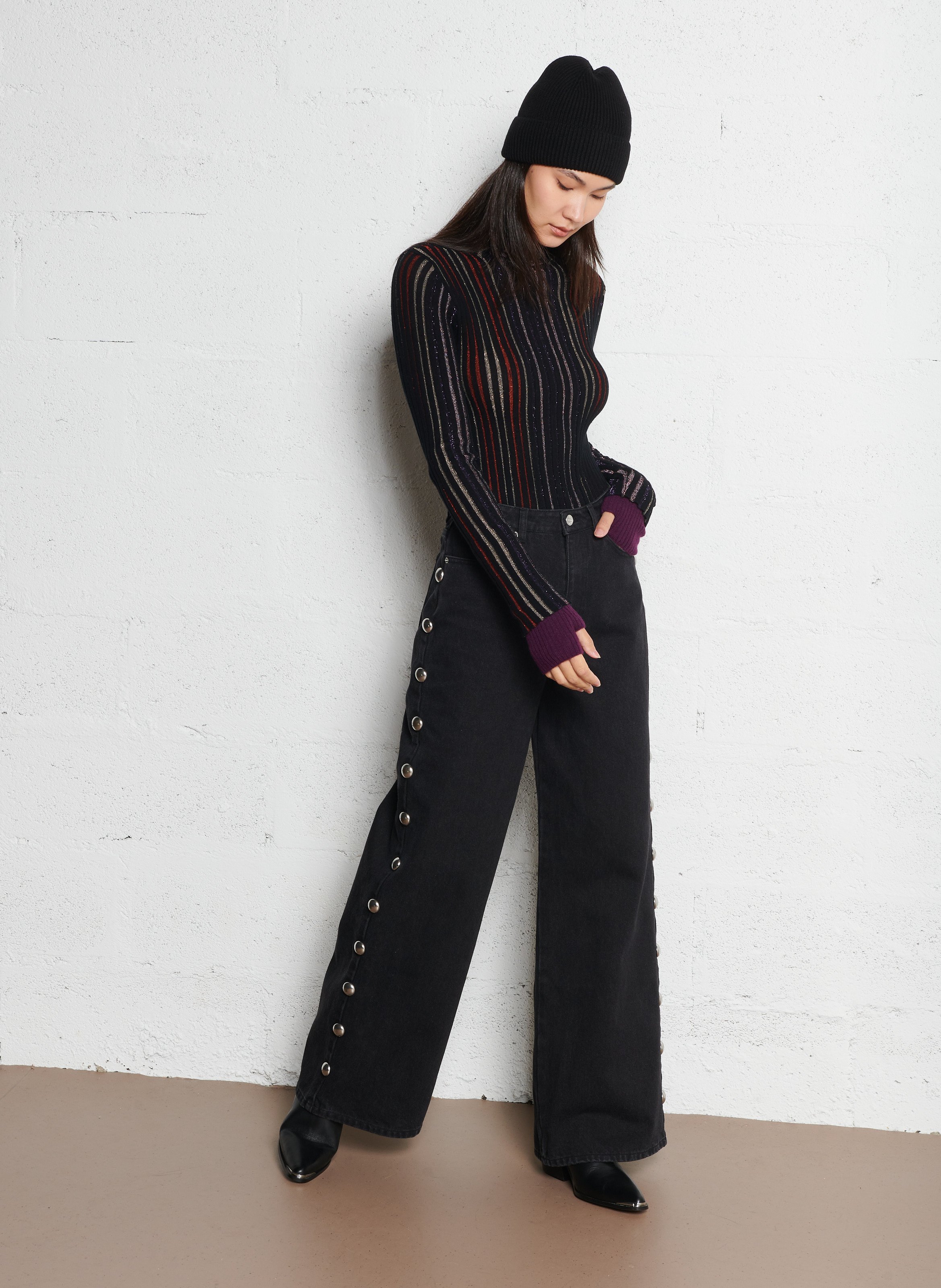 Leather cowboy boots SAISON 1865 Black