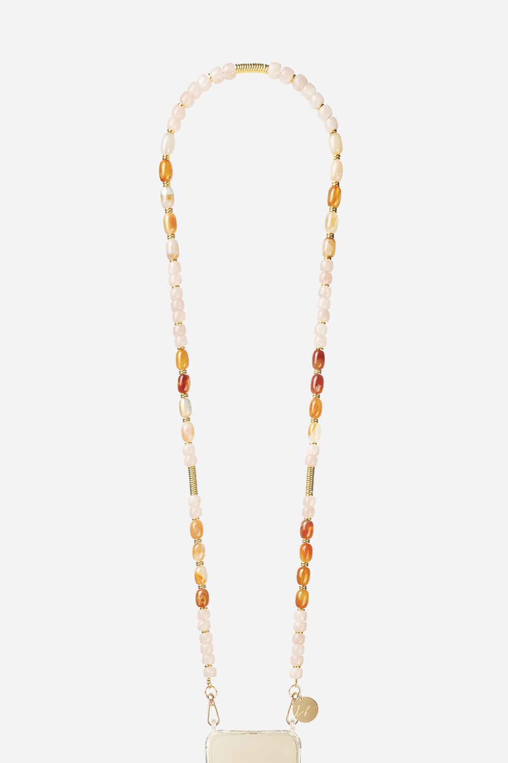 Beaded phone chain LA COQUE FRANCAISE Pink