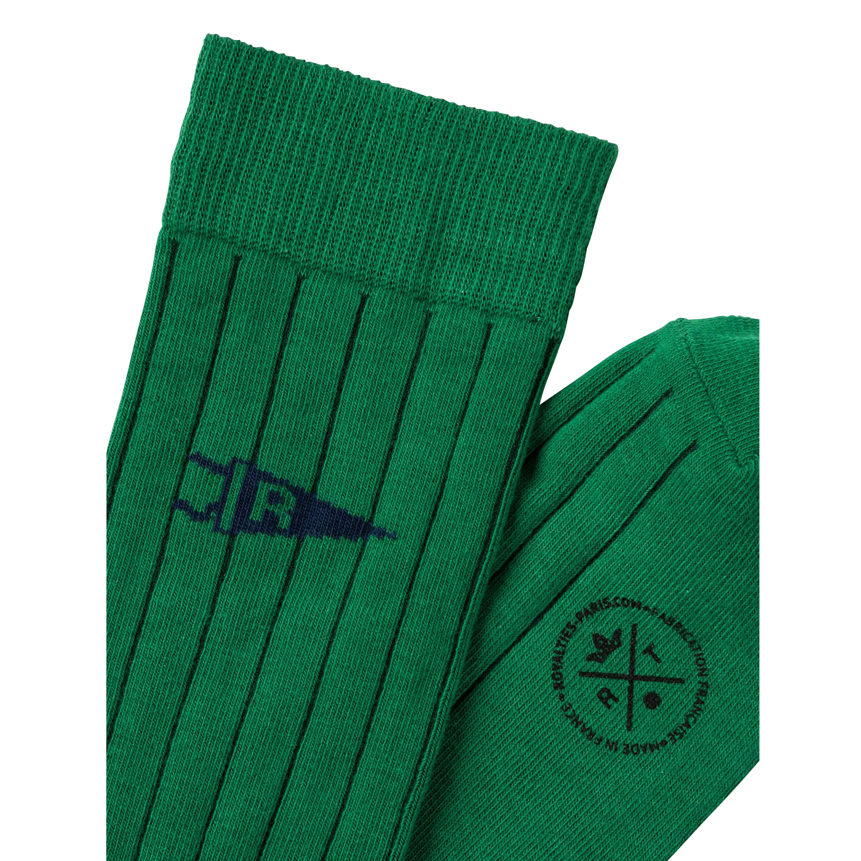 Katoenen sokken met logo ROYALTIES Groen