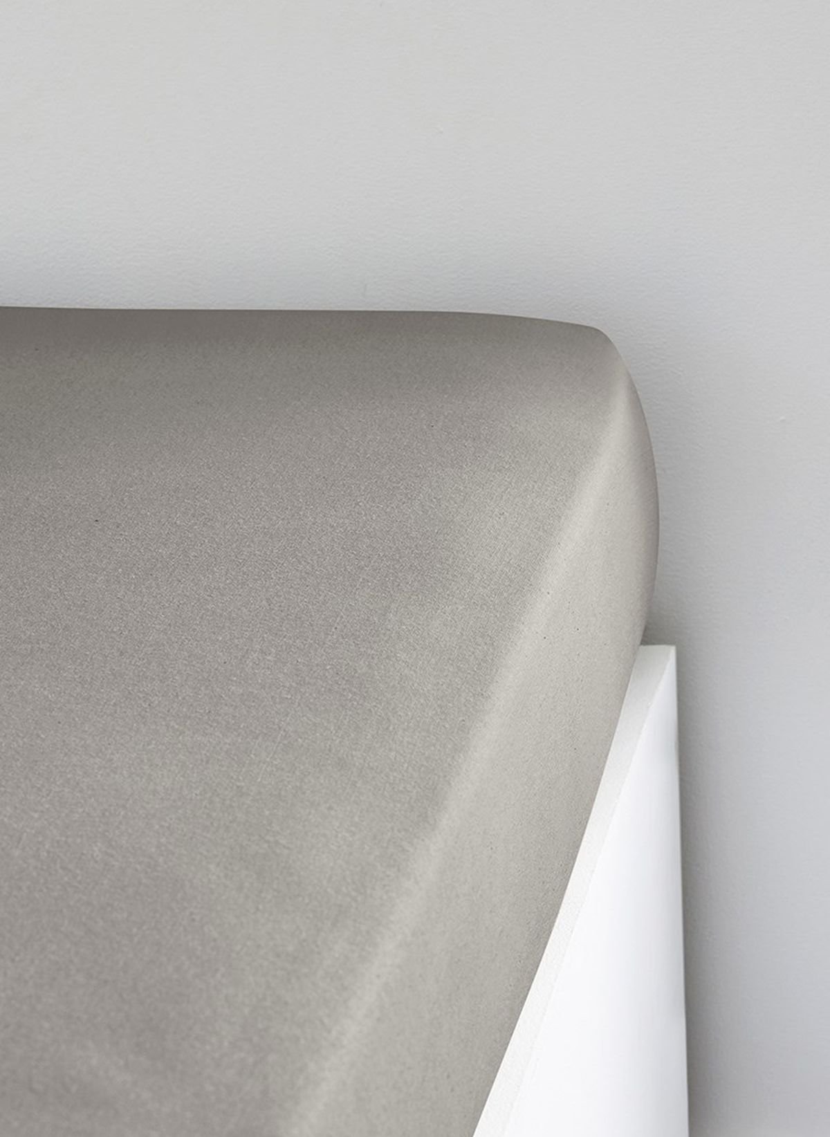 Stretch cotton fitted sheet TODAY LINGE DE MAISON Beige