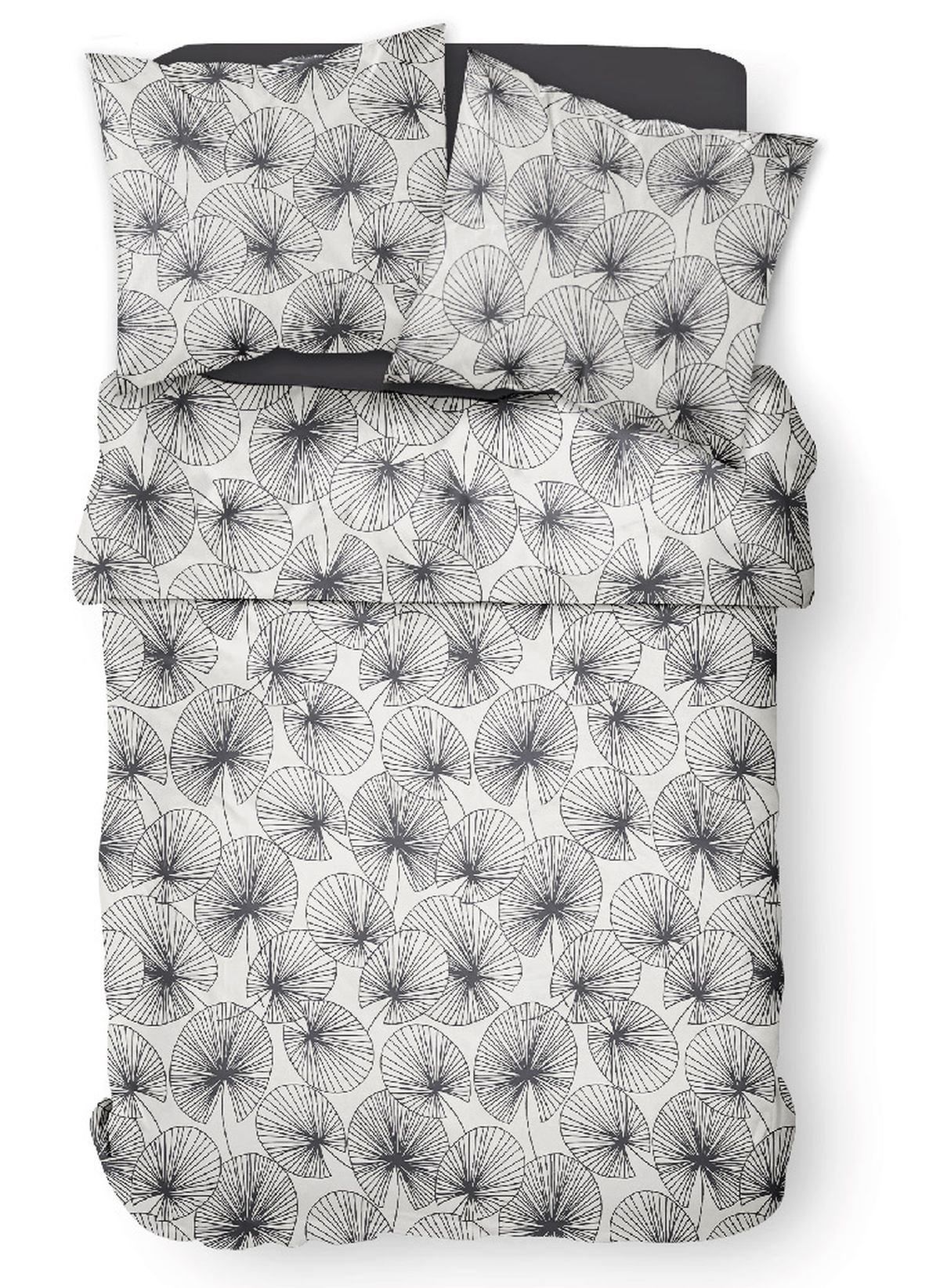 Printed cotton bed set TODAY LINGE DE MAISON White
