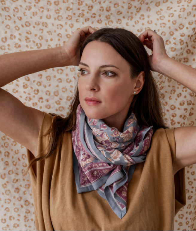 Foulard adulte BINDI ATELIER Bleu