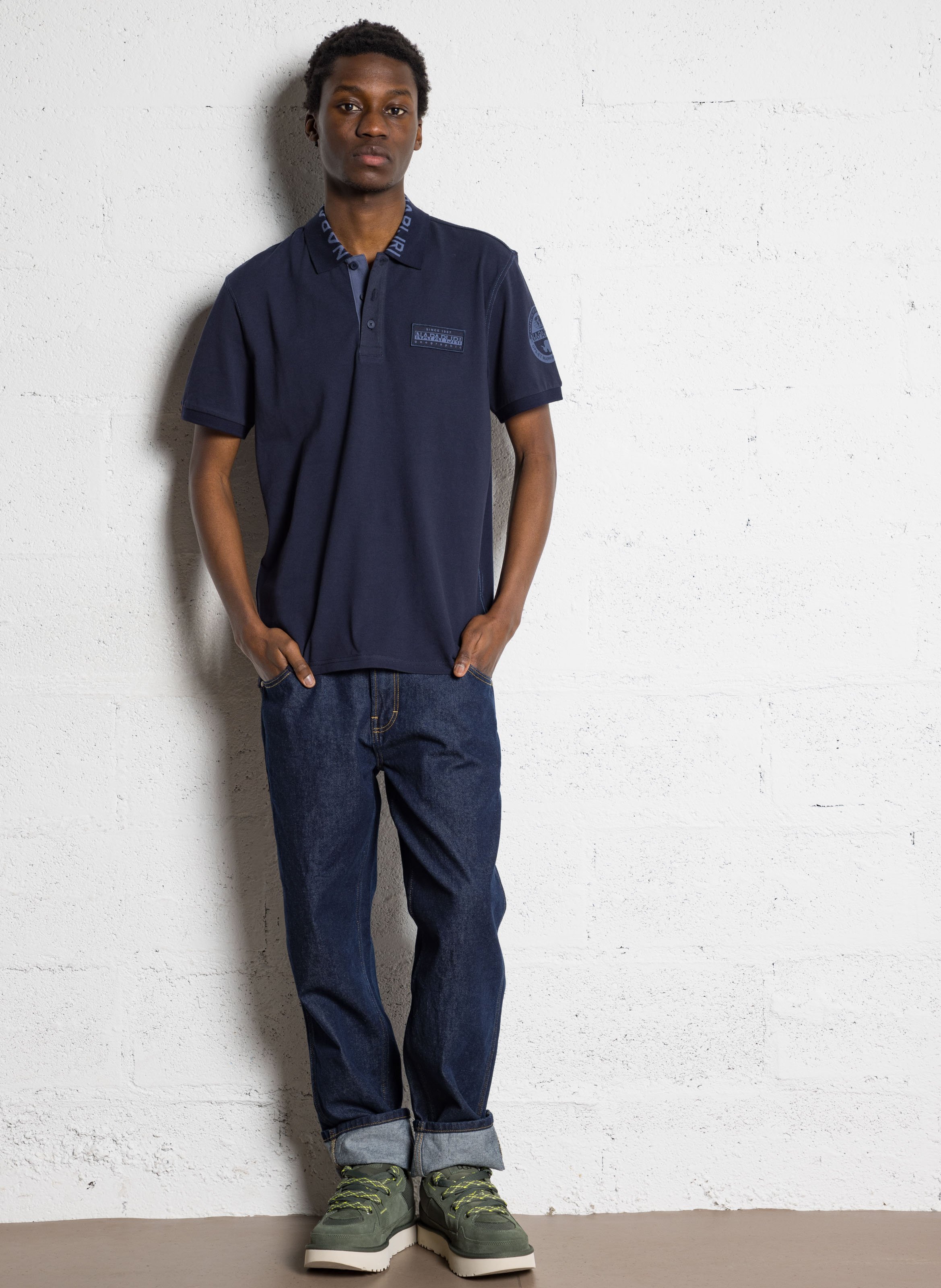 Polo regular en coton NAPAPIJRI Bleu