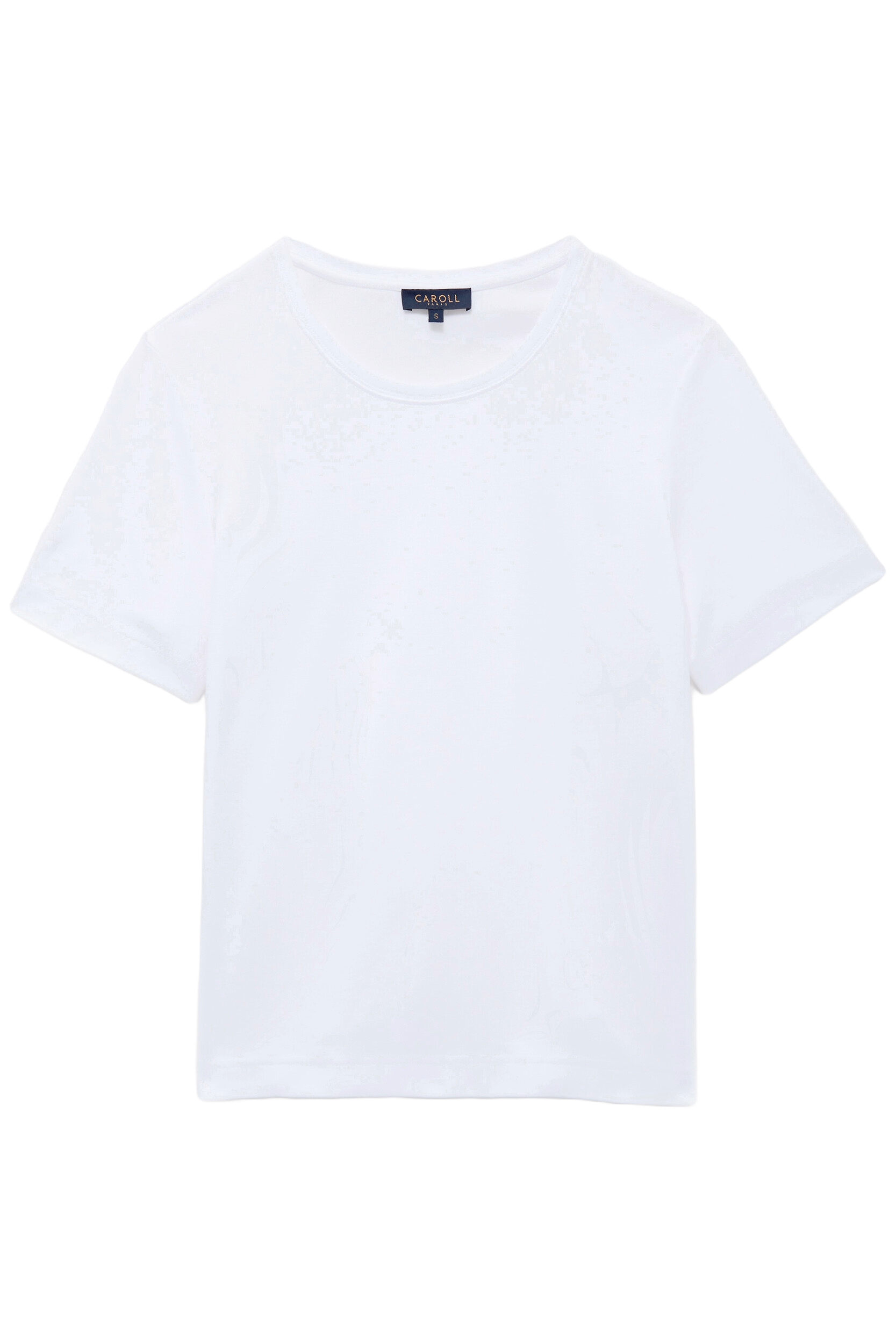 Camiliday round-neck sleeveless cotton top CAROLL White