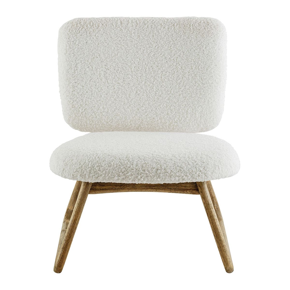Fauteuil en bouclette BLANC D'IVOIRE Blanc