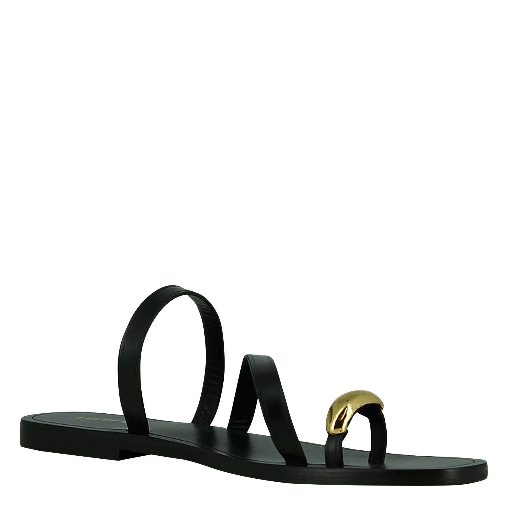 Leather strappy sandals JONAK Black