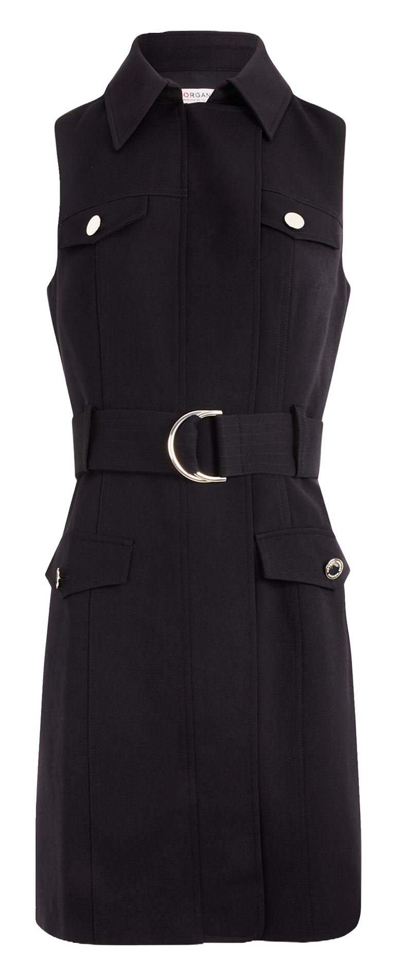 Robe courte cintrée ceinturée MORGAN Noir