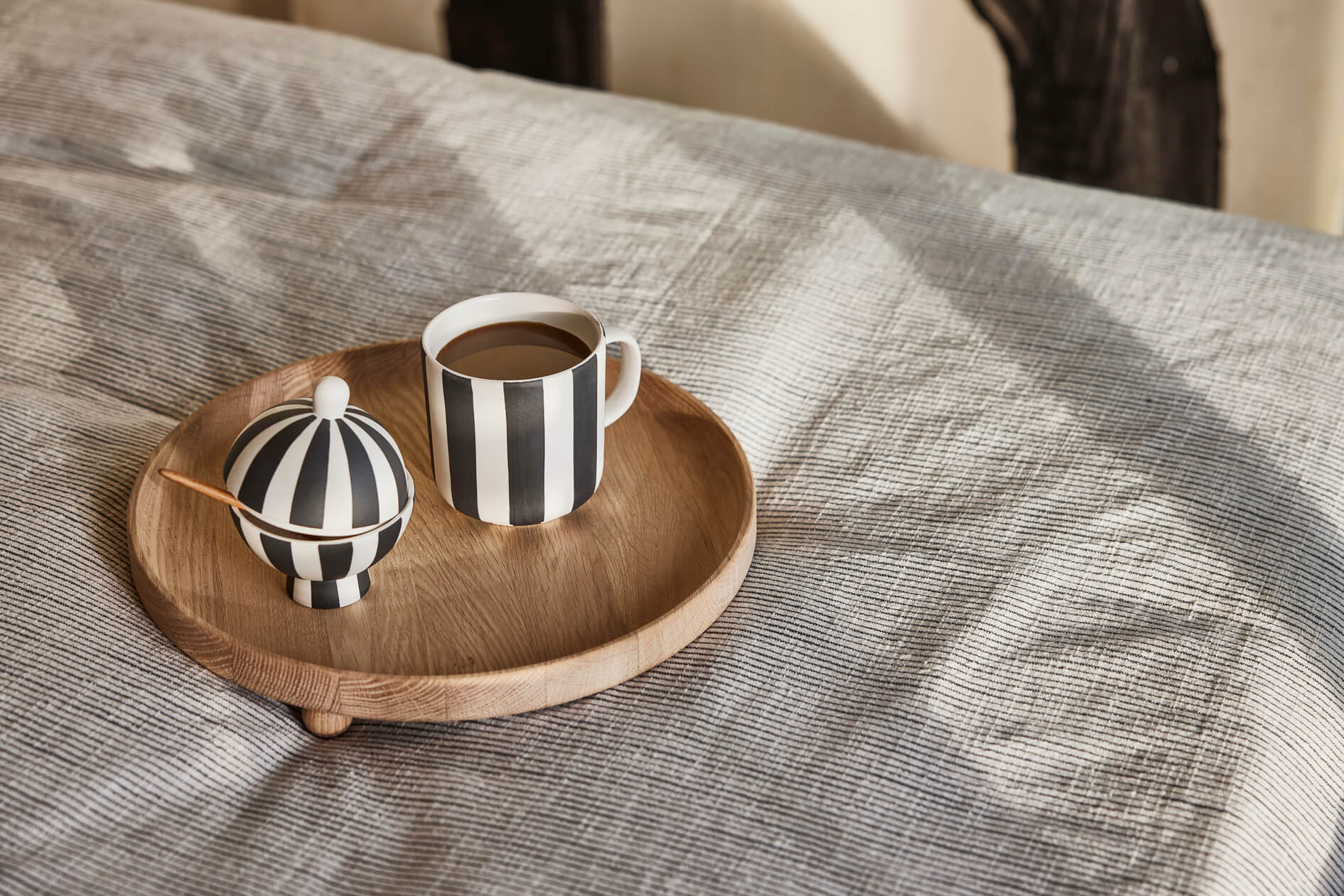 Stoneware candy jar OYOY LIVING DESIGN Black