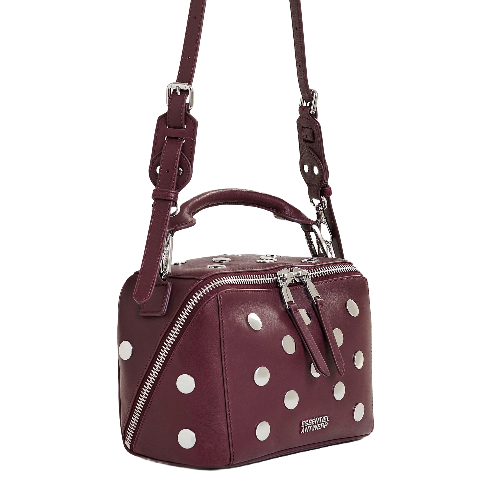 Sac bandoulière en cuir ESSENTIEL ANTWERP Rouge