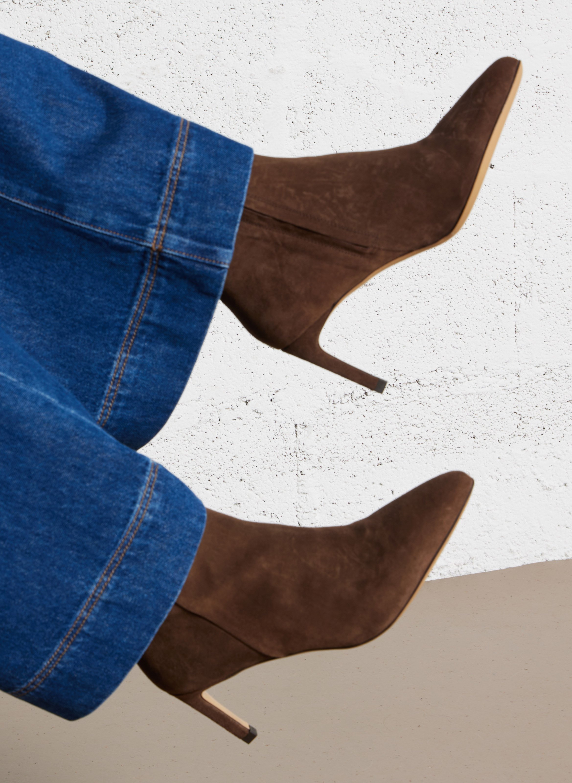 Suède enkellaarzen RIVECOUR Brown