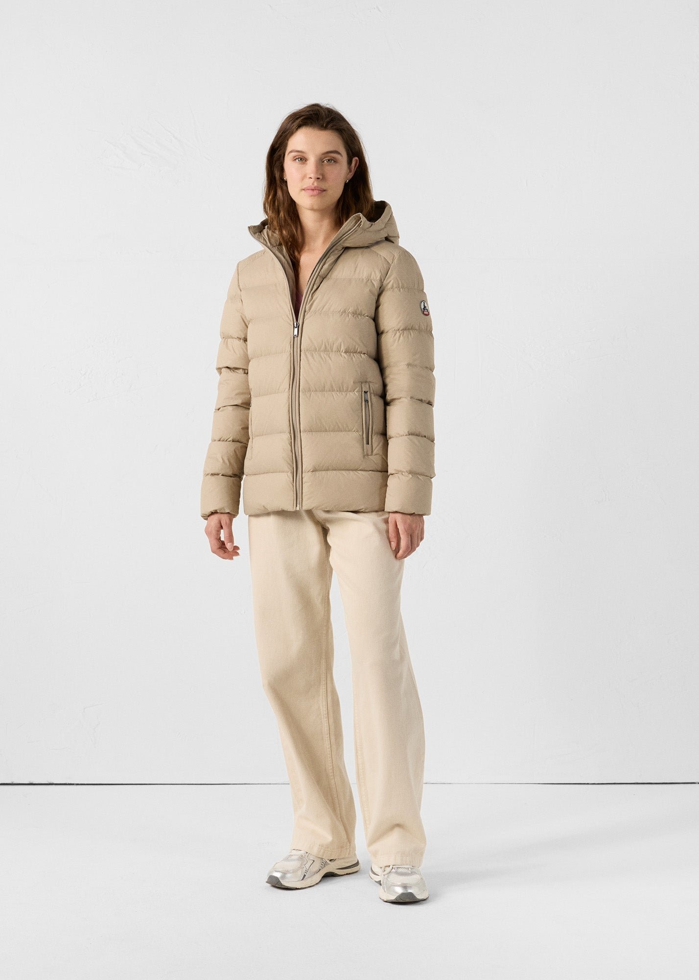 Johanne Comfort Puffer Jacket JOTT Beige