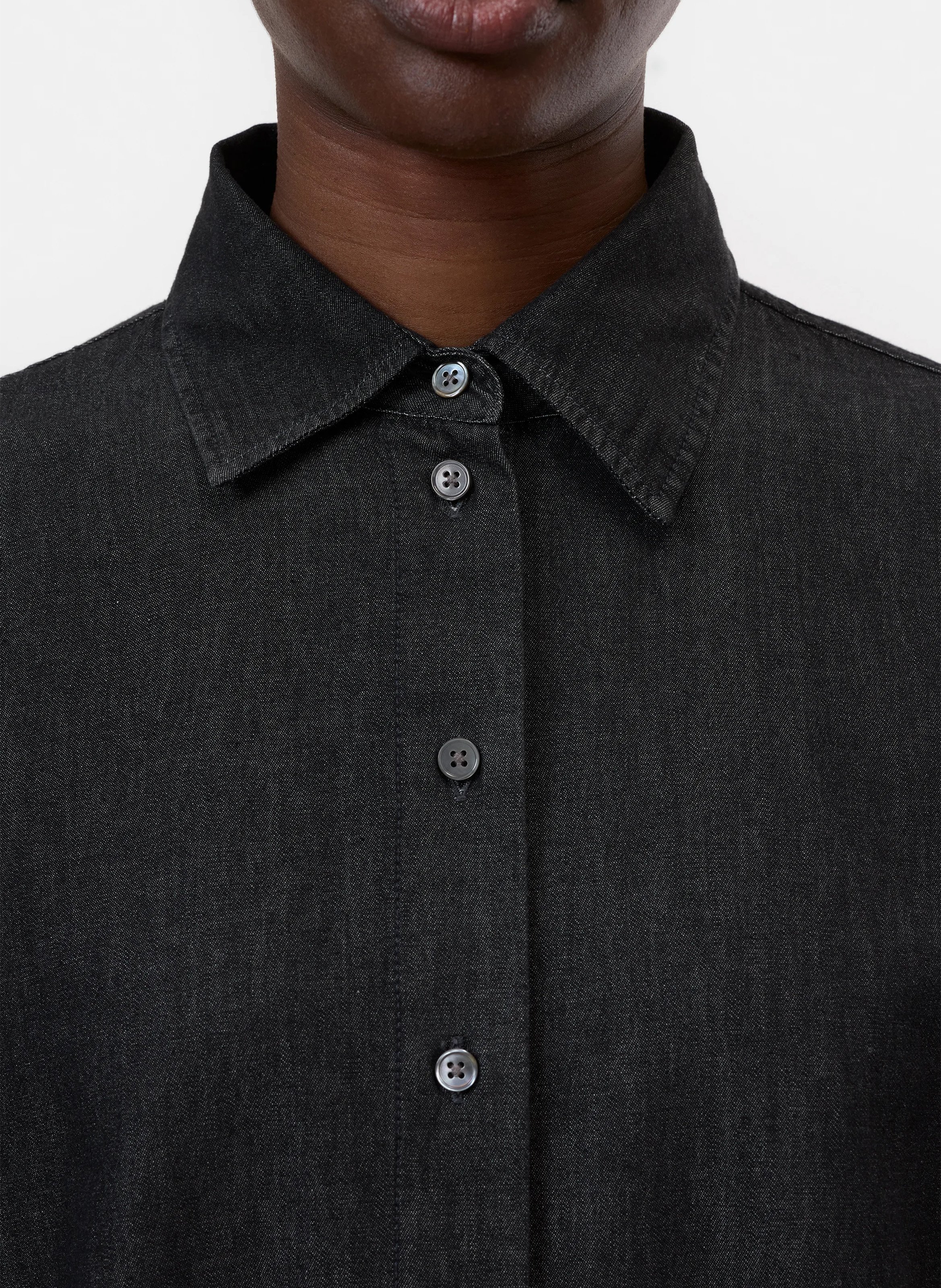 Chemise oversize col classique en coton CLOSED Gris