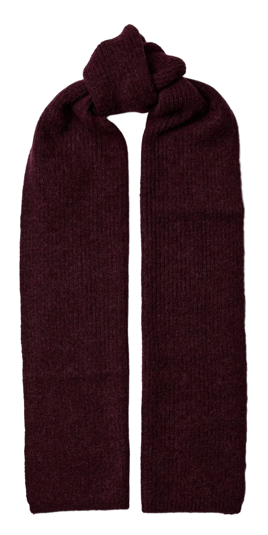 Echarpe en laine mélangée SELECTED Prune