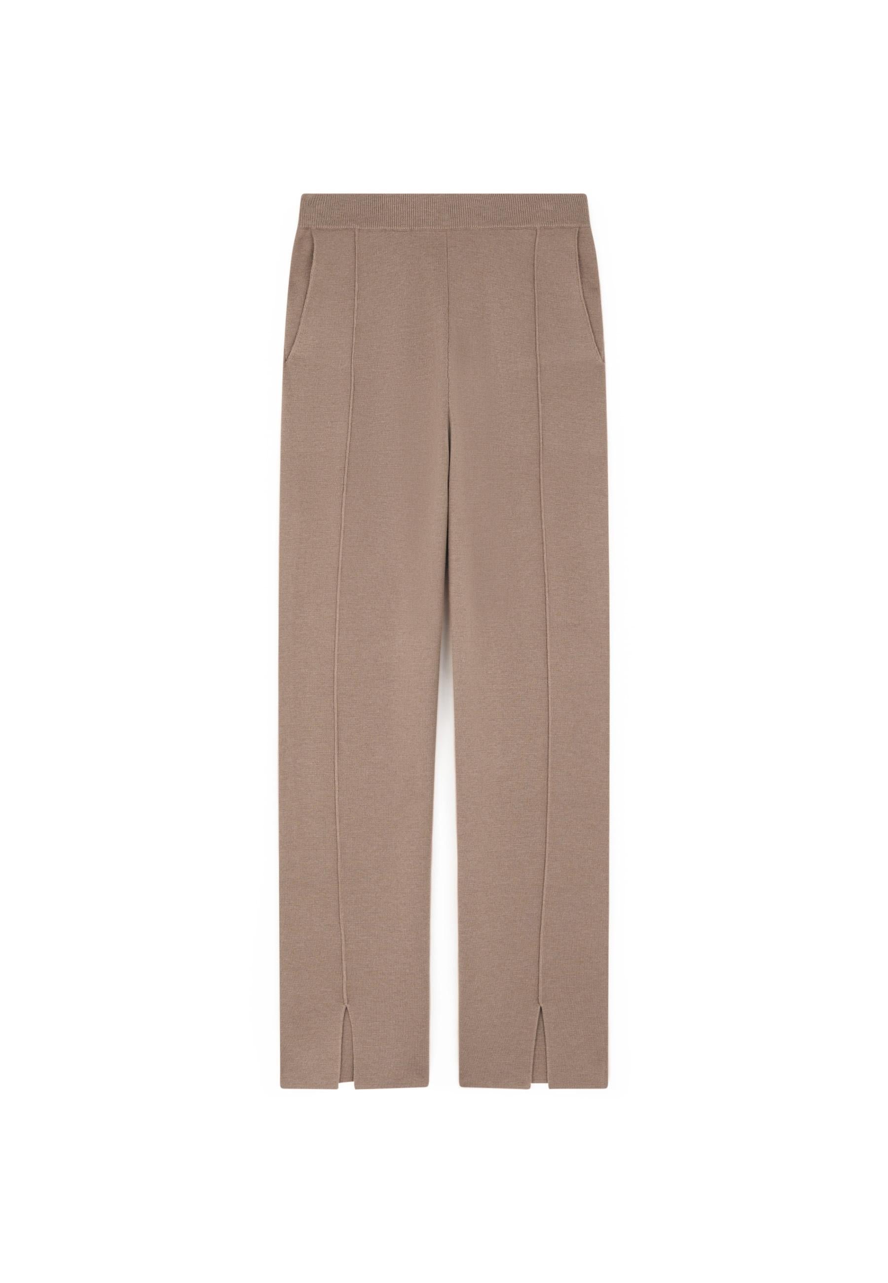Milano knit cigarette pants RODIER Brown