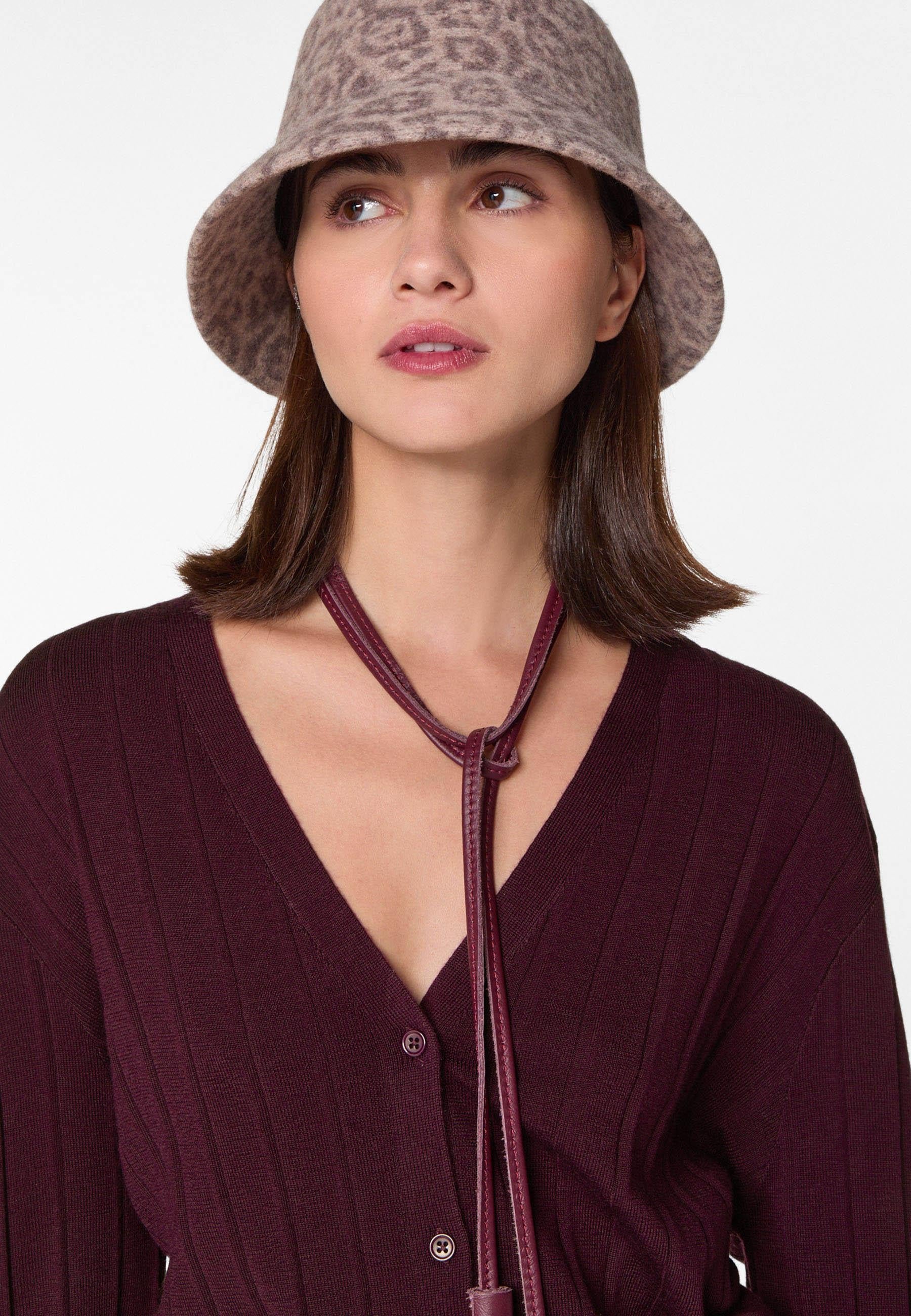 Gilet court en laine mérinos RODIER Violet