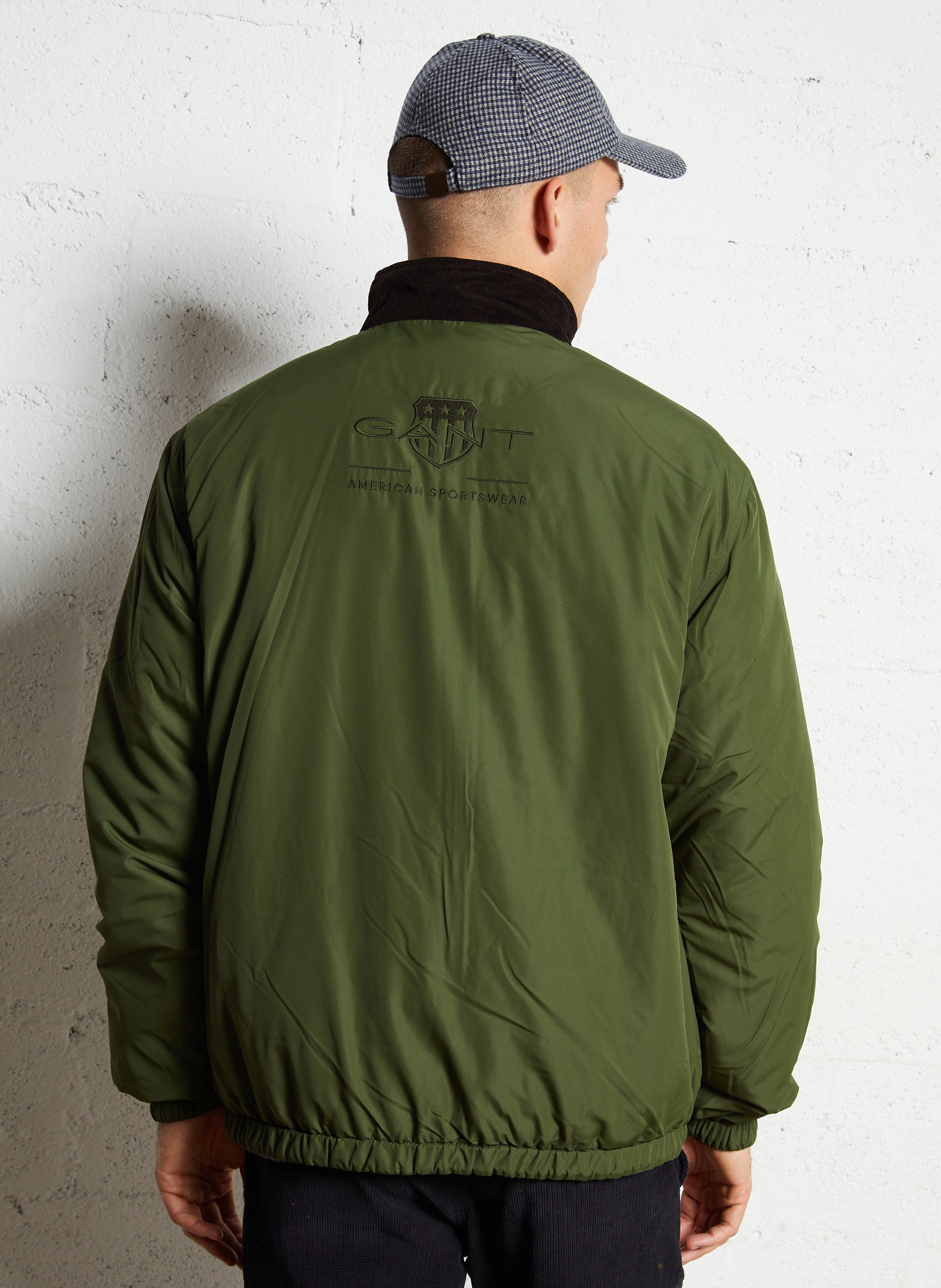 Reversible jacket with high neck GANT Blue