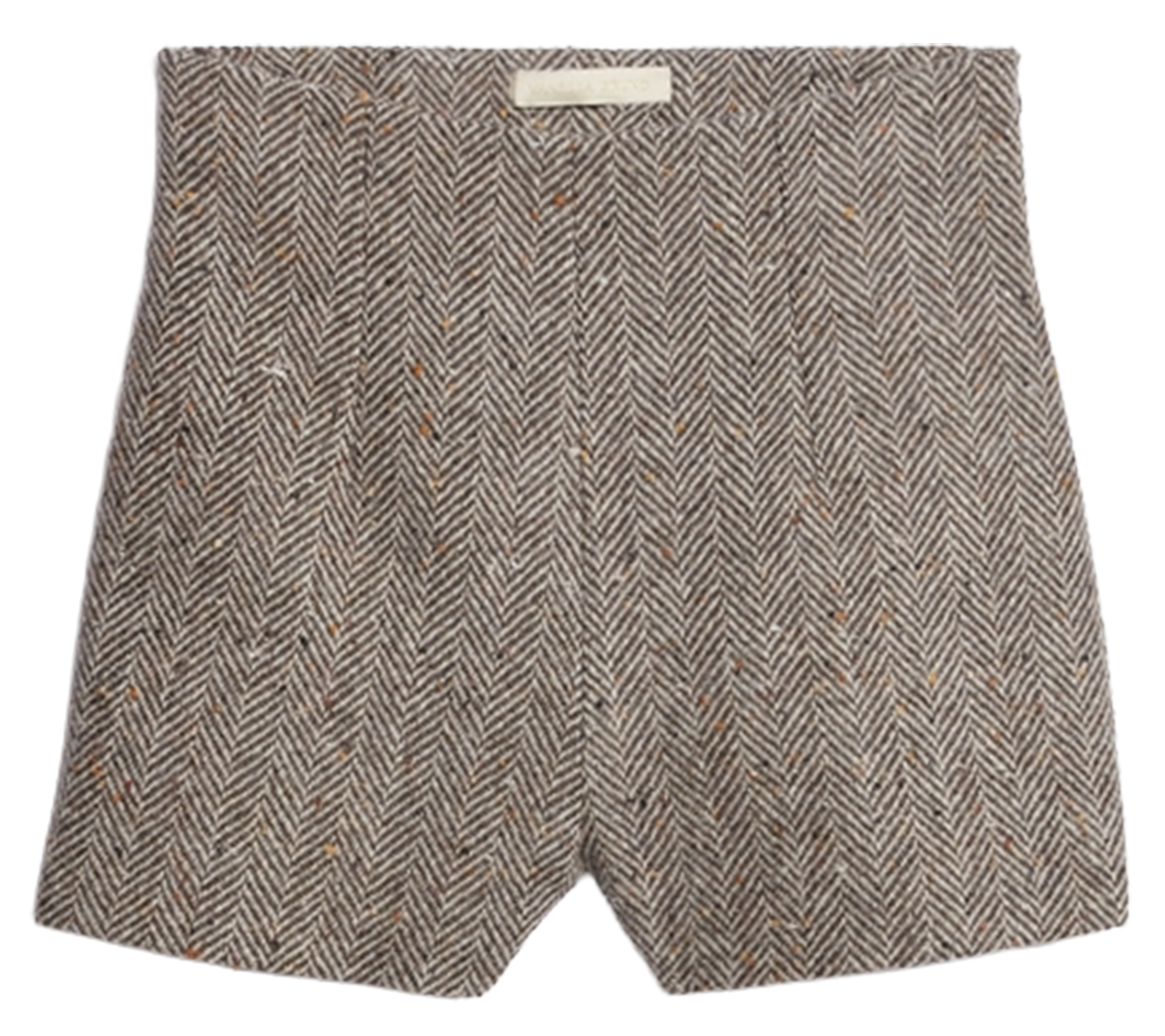 Hoge taille korte broek van gemengde wol VANESSA BRUNO Grijs