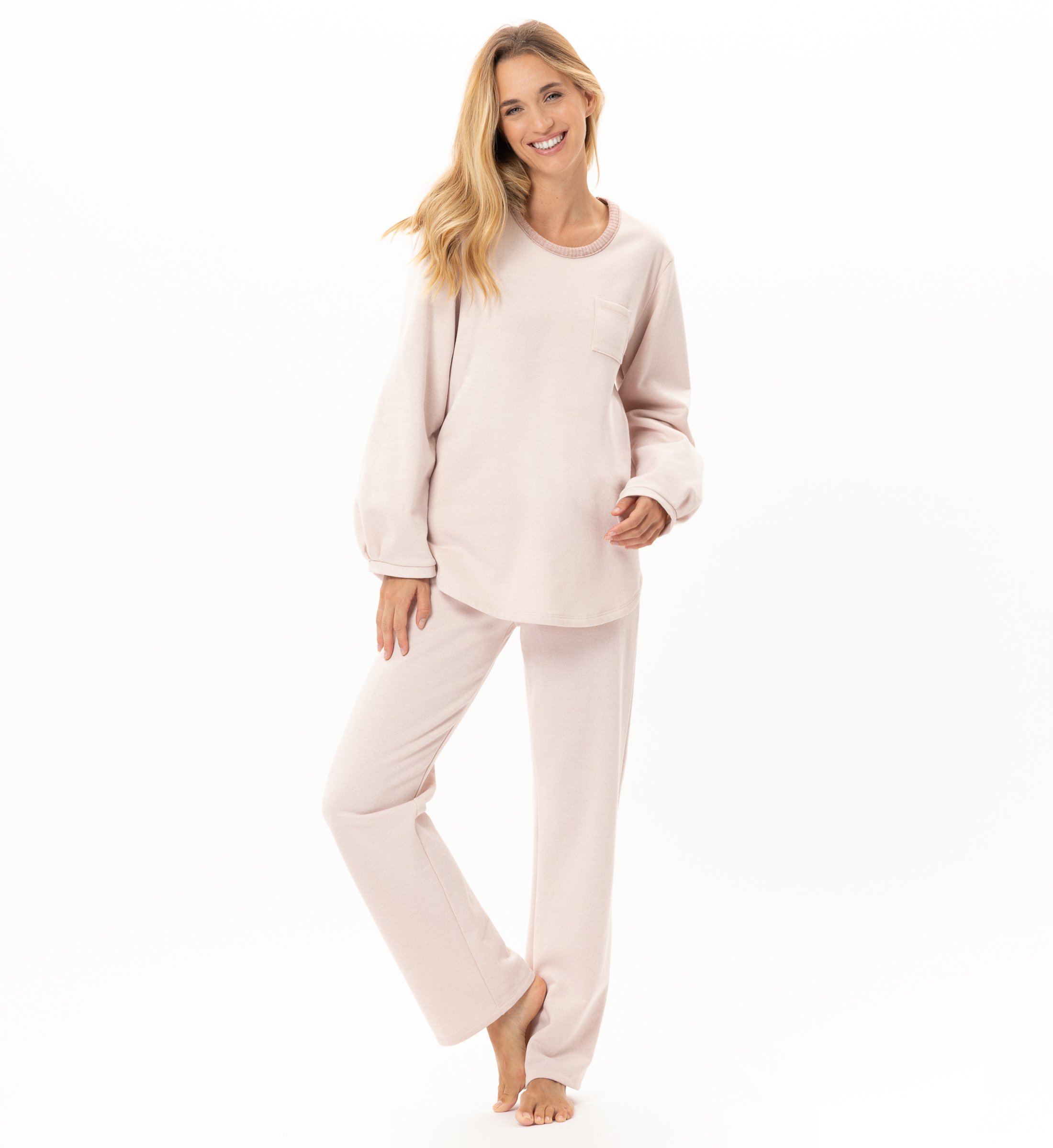 Lurex fleece homewear set LE CHAT Pink