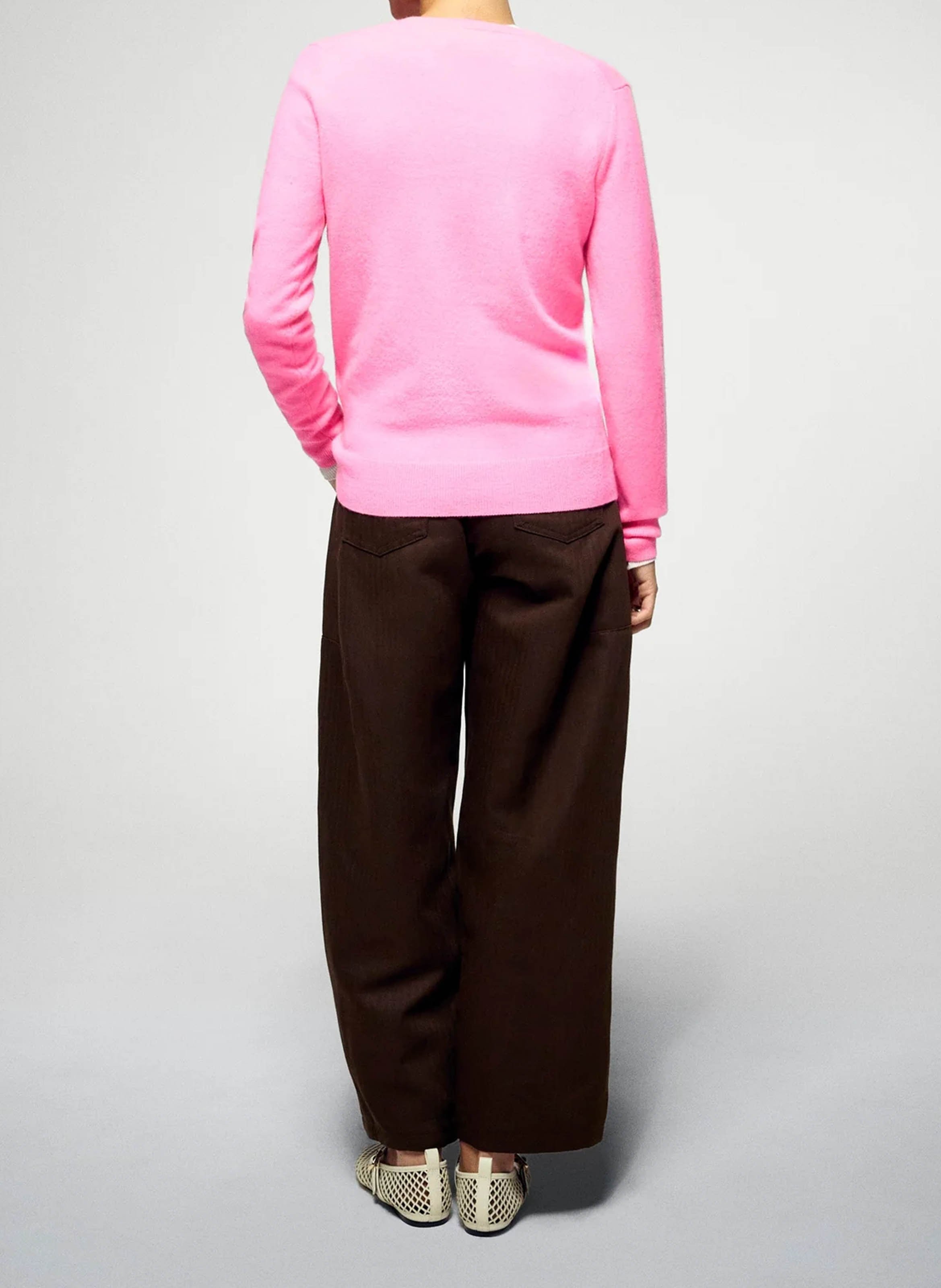 V-neck oversized cashmere sweater FROM FUTURE Pink