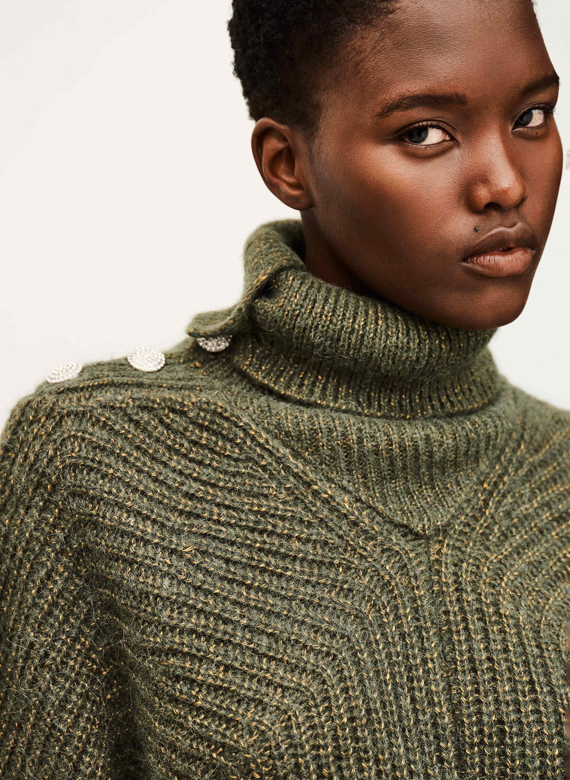 Coltrui - wolblend BA&SH Kaki