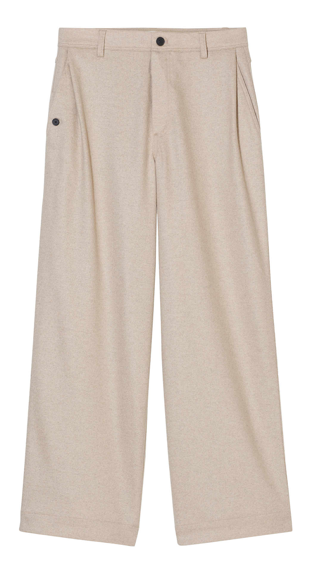 Pantalon large en laine recyclée CLOSED Gris