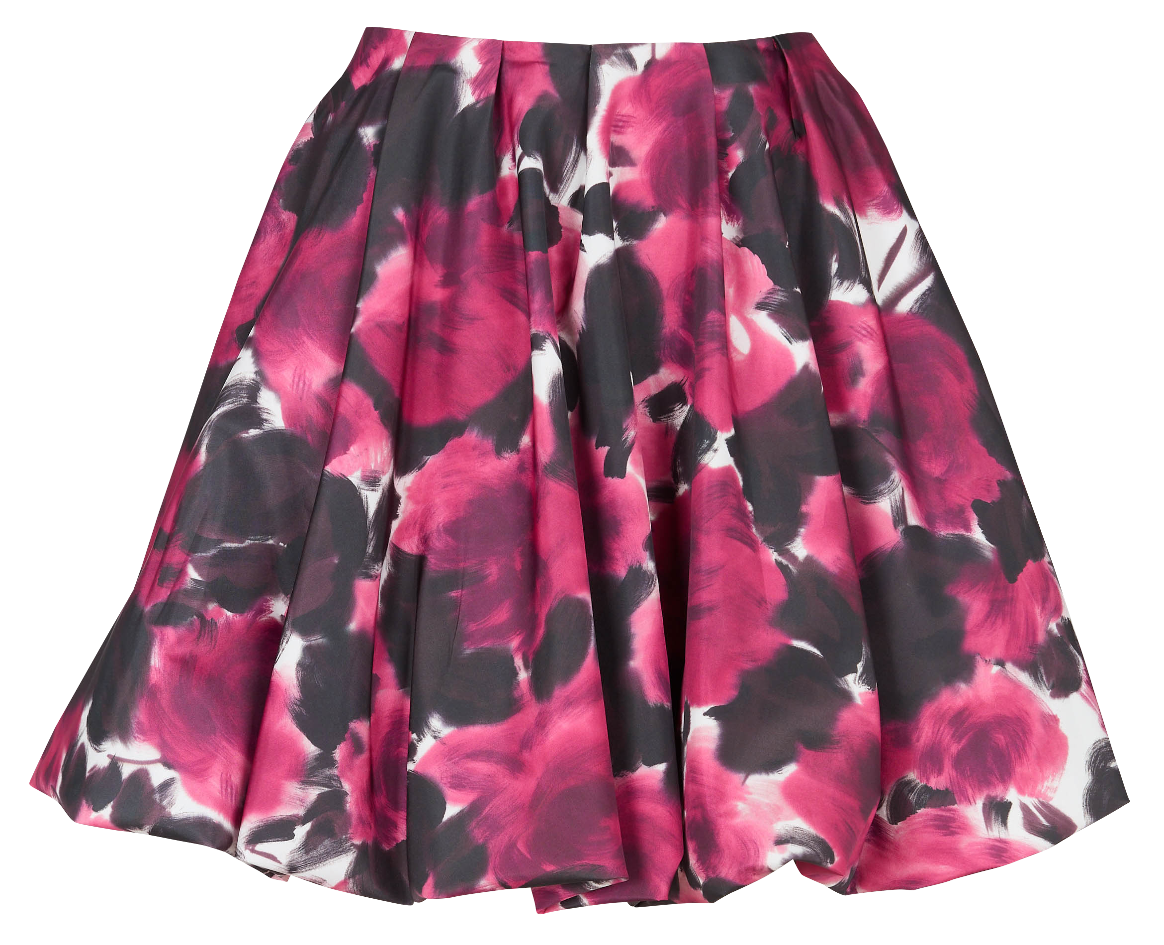 Short high-waisted printed skirt TARA JARMON White