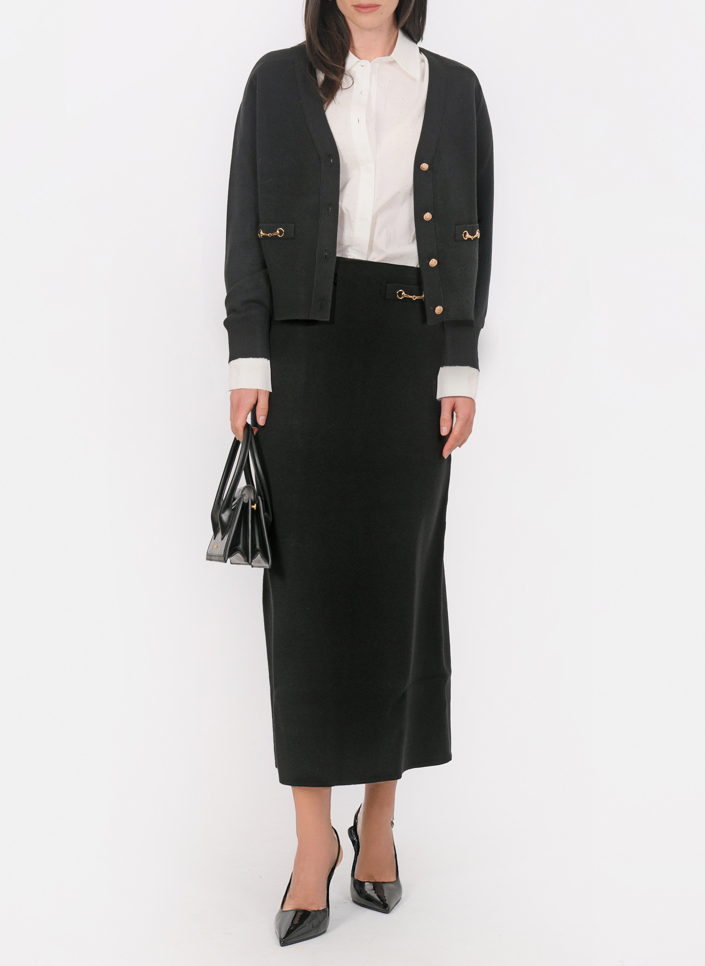 Long knit skirt KOOKAI Black