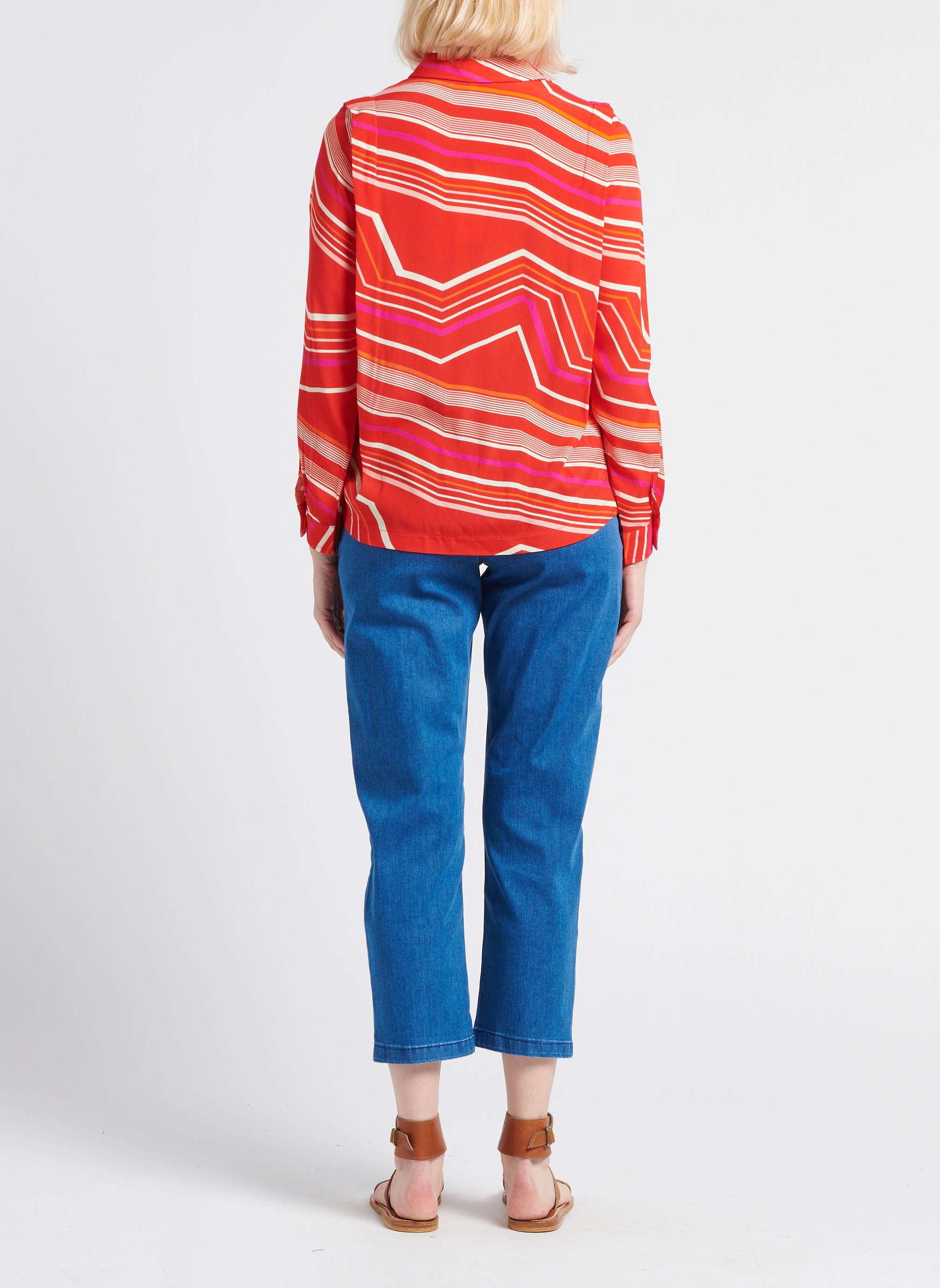 Chemise fluide imprimée  LA PETITE FRANCAISE Rouge