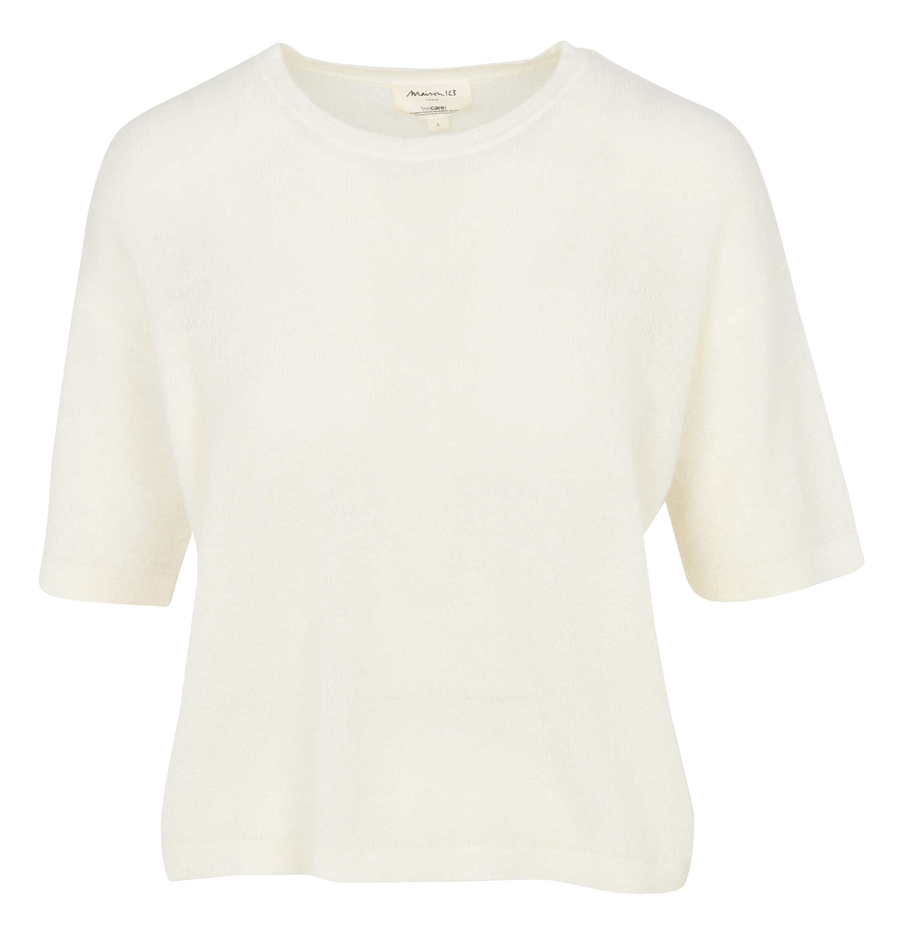 Pull col rond en mohair mélangé MAISON 123