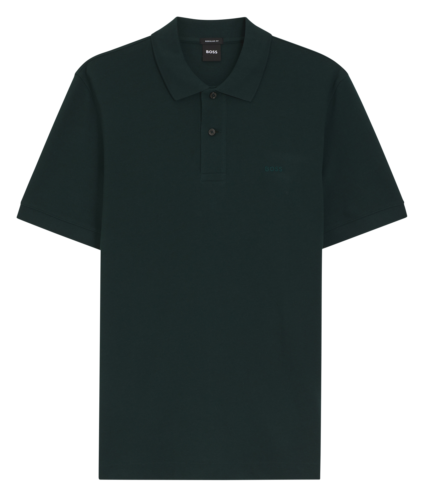 Short-sleeve solid color polo BOSS Khaki